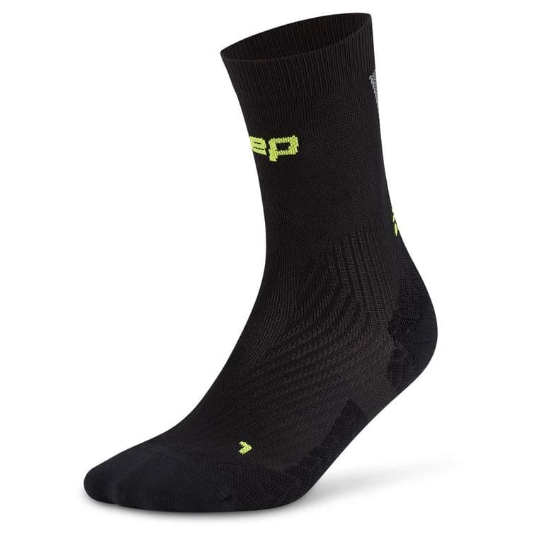 Мъжки чорапи за бягане CEP Run Ultralight Socks Mid Cut 4.0 Running socks - Black / Grey