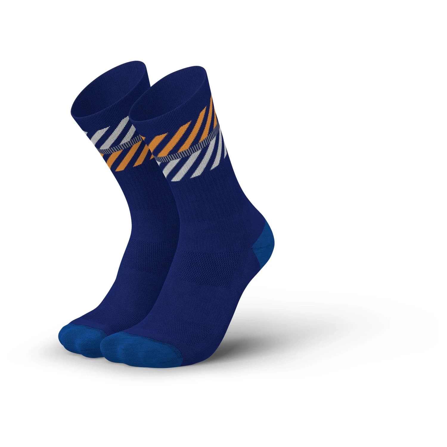 Чорапи за бягане INCYLENCE Merino Light Lanes Running socks - Navy Orange