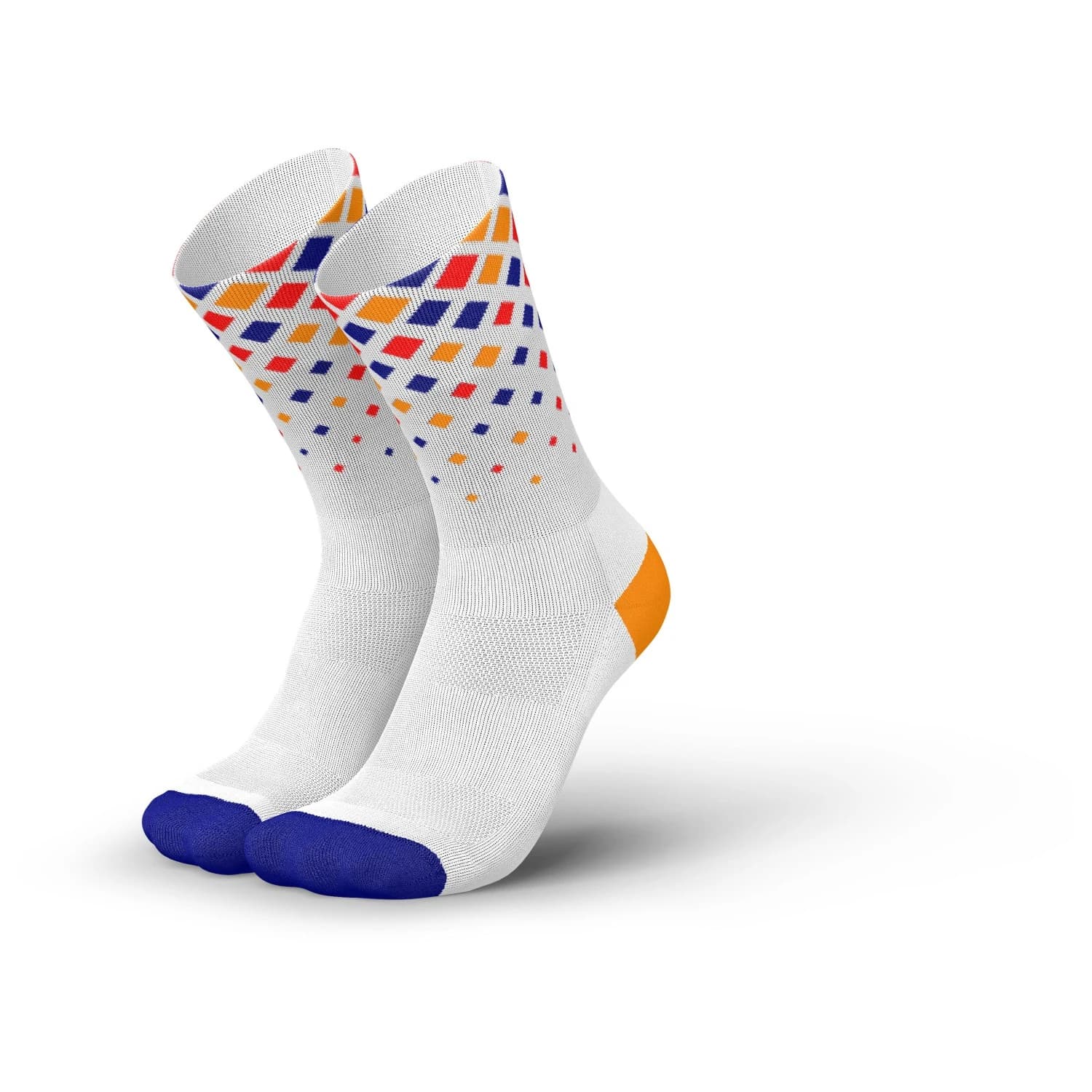 Чорапи за бягане INCYLENCE Running Crystals Running socks - White Purple Orange