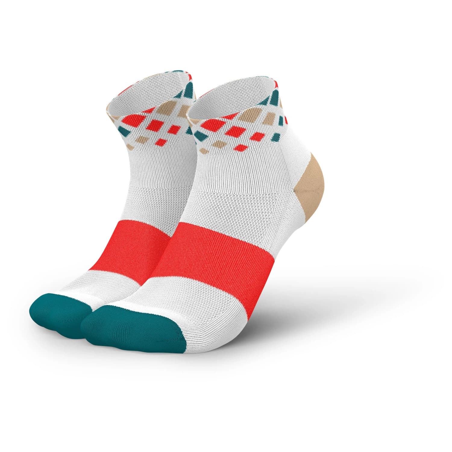 Чорапи за бягане INCYLENCE Running Crystals Short Running socks - White Inferno
