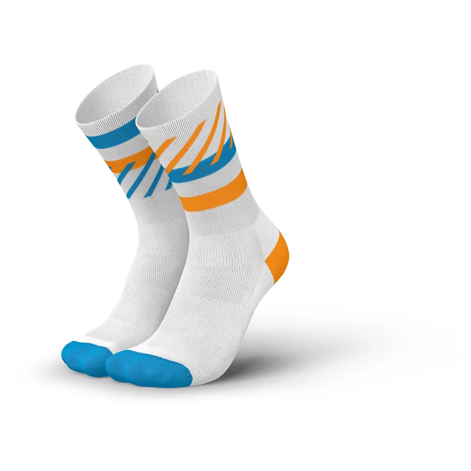 Чорапи за бягане INCYLENCE Running Disrupts Running socks - White Blue Orange