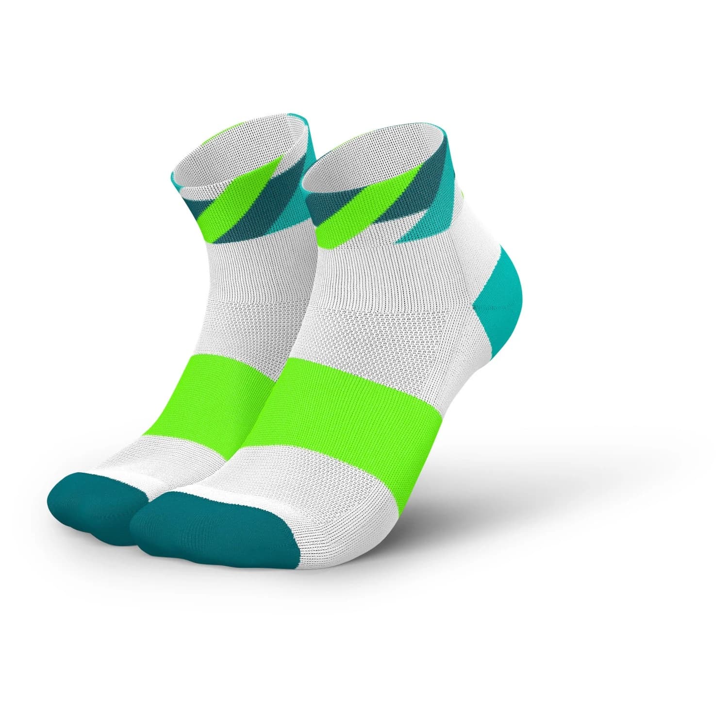 Чорапи за бягане INCYLENCE Running Loops Short Running socks - White Green