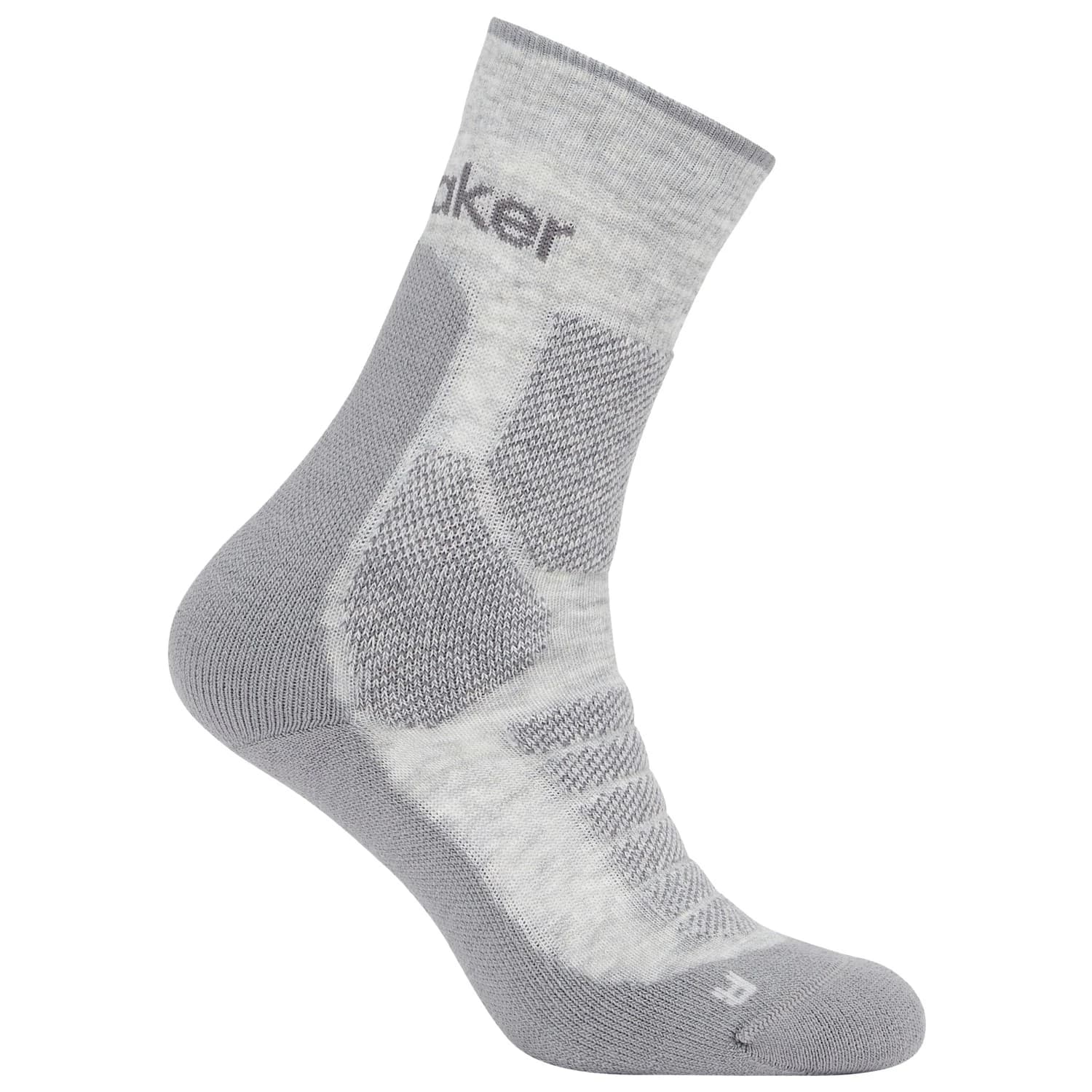 Мъжки туристически чорапи Icebreaker Merino Hike+ Heavy Crew Walking socks - Blizzard Hthr / Alloy