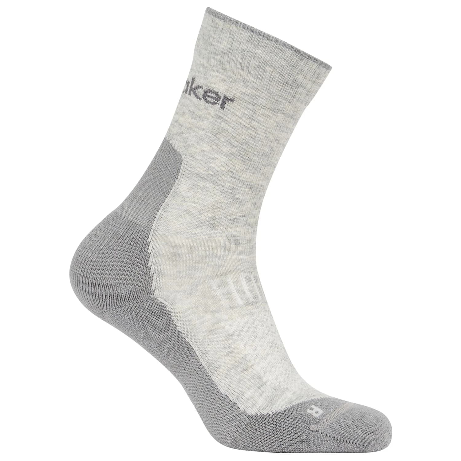Мъжки туристически чорапи Icebreaker Merino Hike+ Light Crew Walking socks - Blizzard Hthr / Alloy