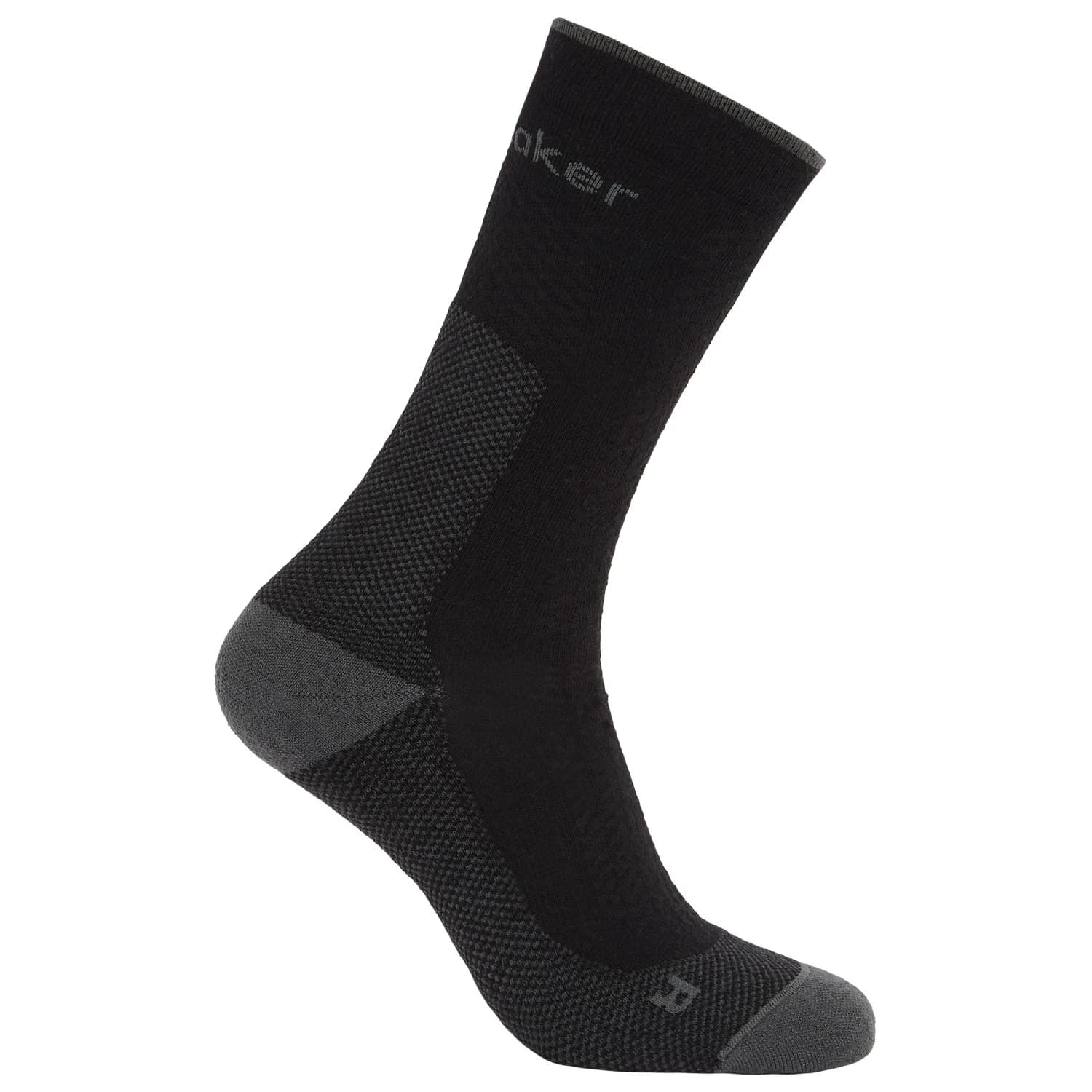 Мъжки туристически чорапи Icebreaker Merino Hike+ Ultralight Crew Walking socks - Black / Obsidian