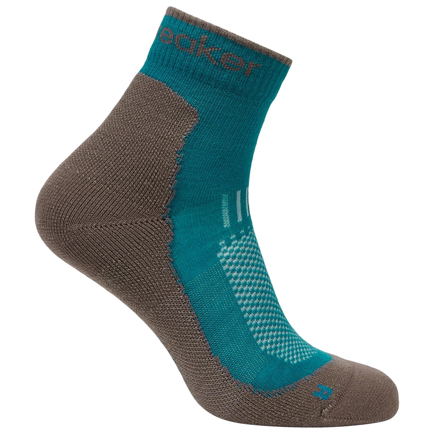 Дамски туристически чорапи Icebreaker Women's Merino Hike+ Light Mini Walking socks - Tidal Teal / Porcini