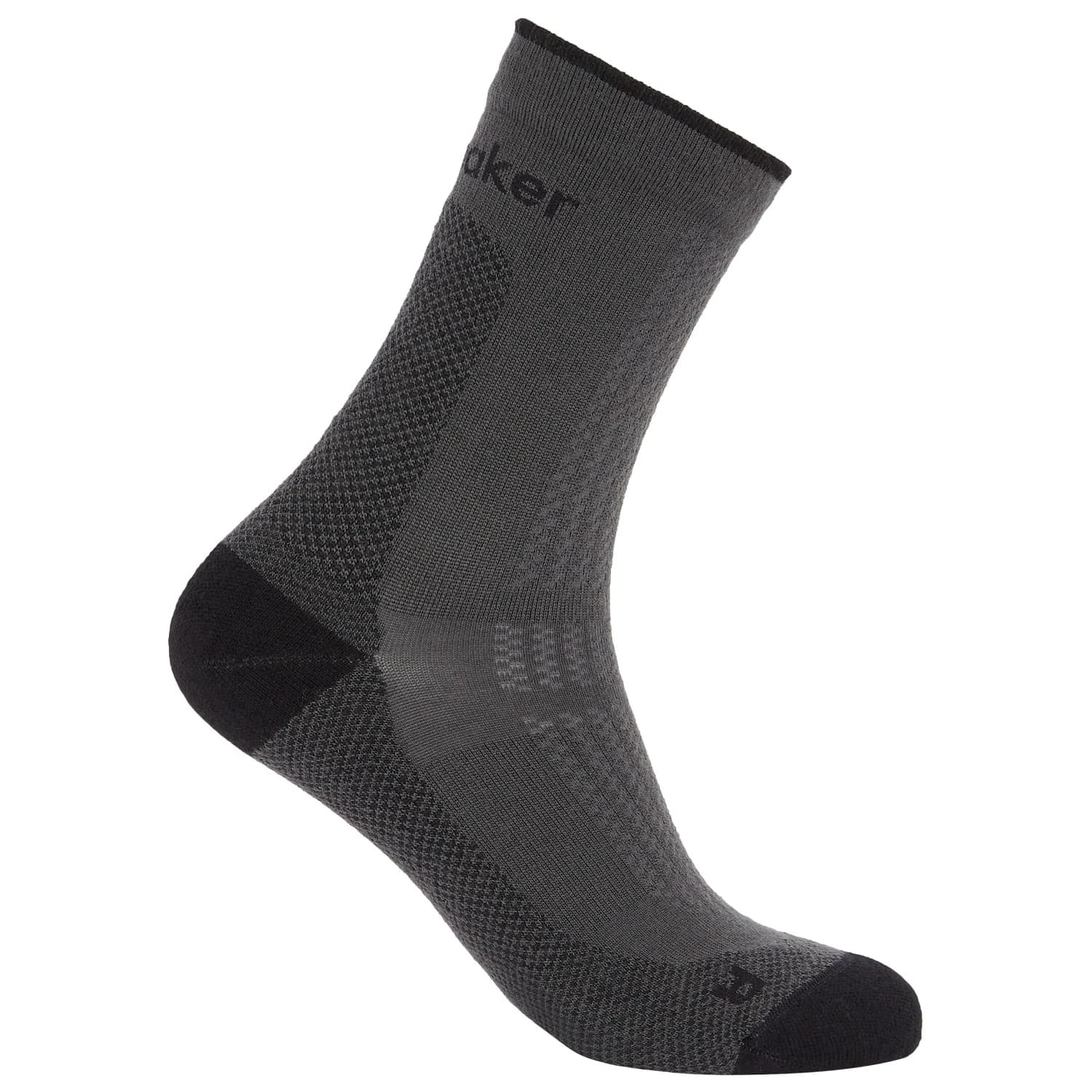 Дамски туристически чорапи Icebreaker Women's Merino Hike+ Ultralight Quarter Walking socks - Obsidian / Black