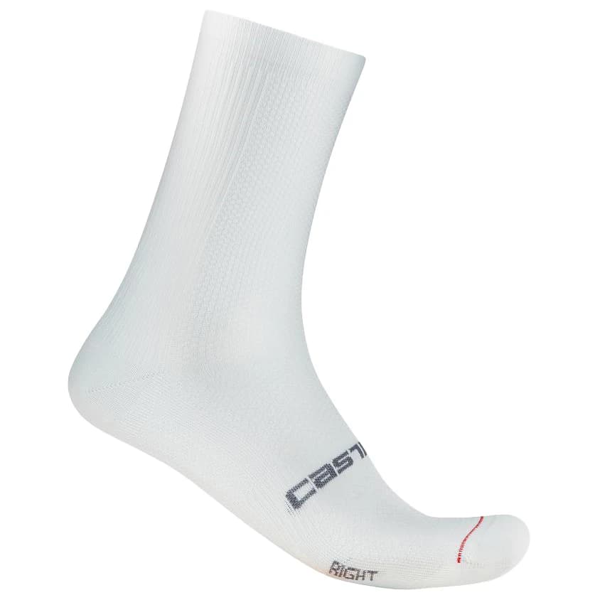 Чорапи за колоездене Castelli Espresso 18 Sock Cycling socks - White