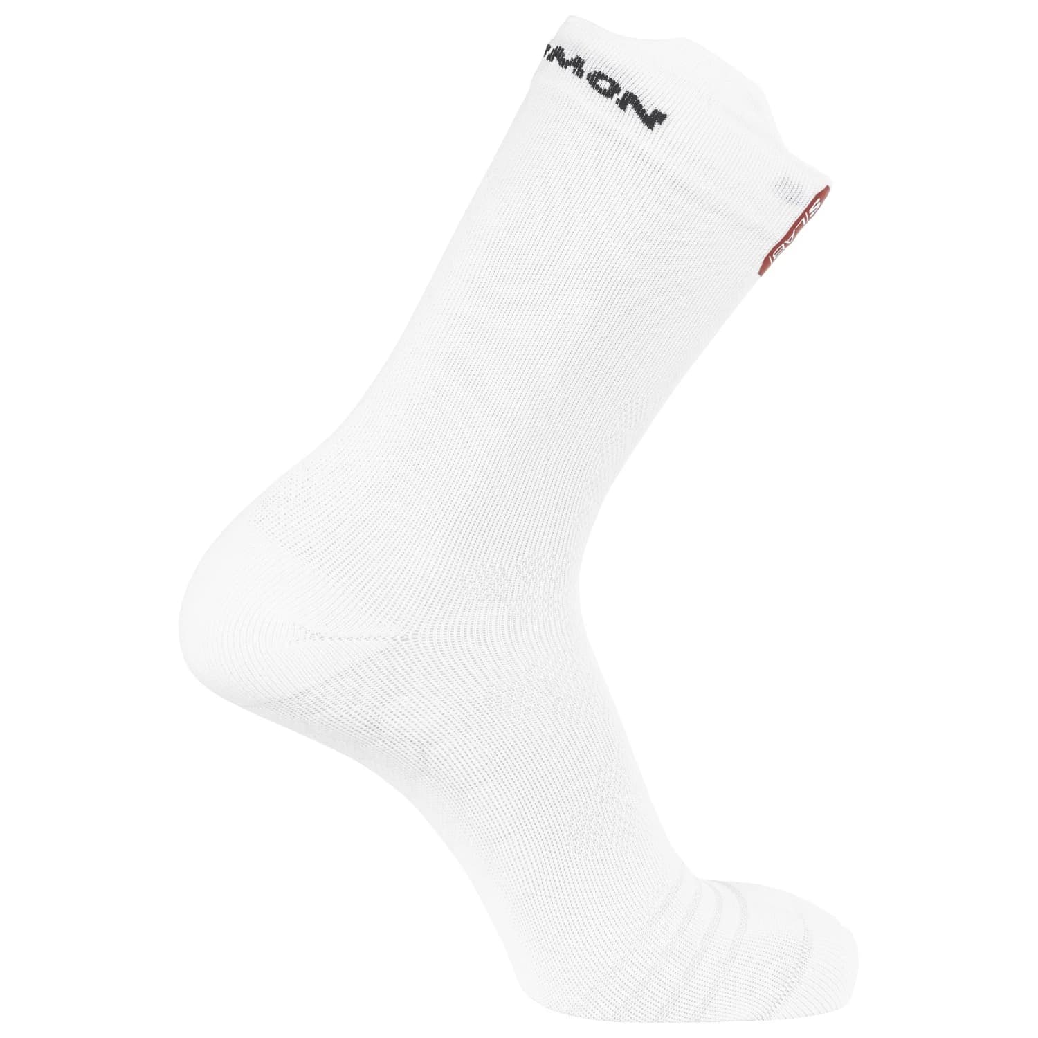 Чорапи за бягане Salomon S/Lab Glide Crew Running socks - Vanilla Ice / Pompeian Red