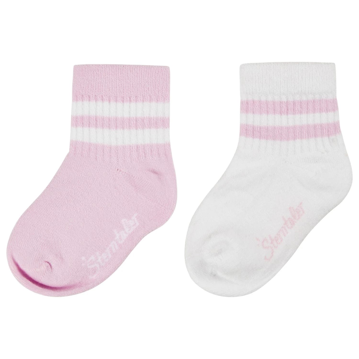 Детски спортни чорапи Sterntaler Kids' Short Socks DP Coolmax Ribbed Sports socks - Puderrosa