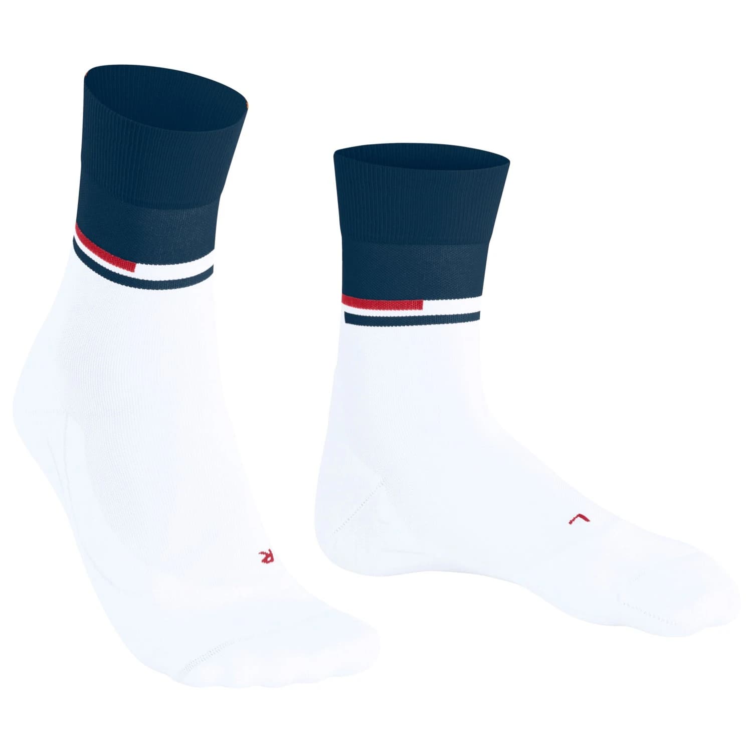 Мъжки чорапи за бягане Falke RU Compression Stabilizing Running socks - White / Blue