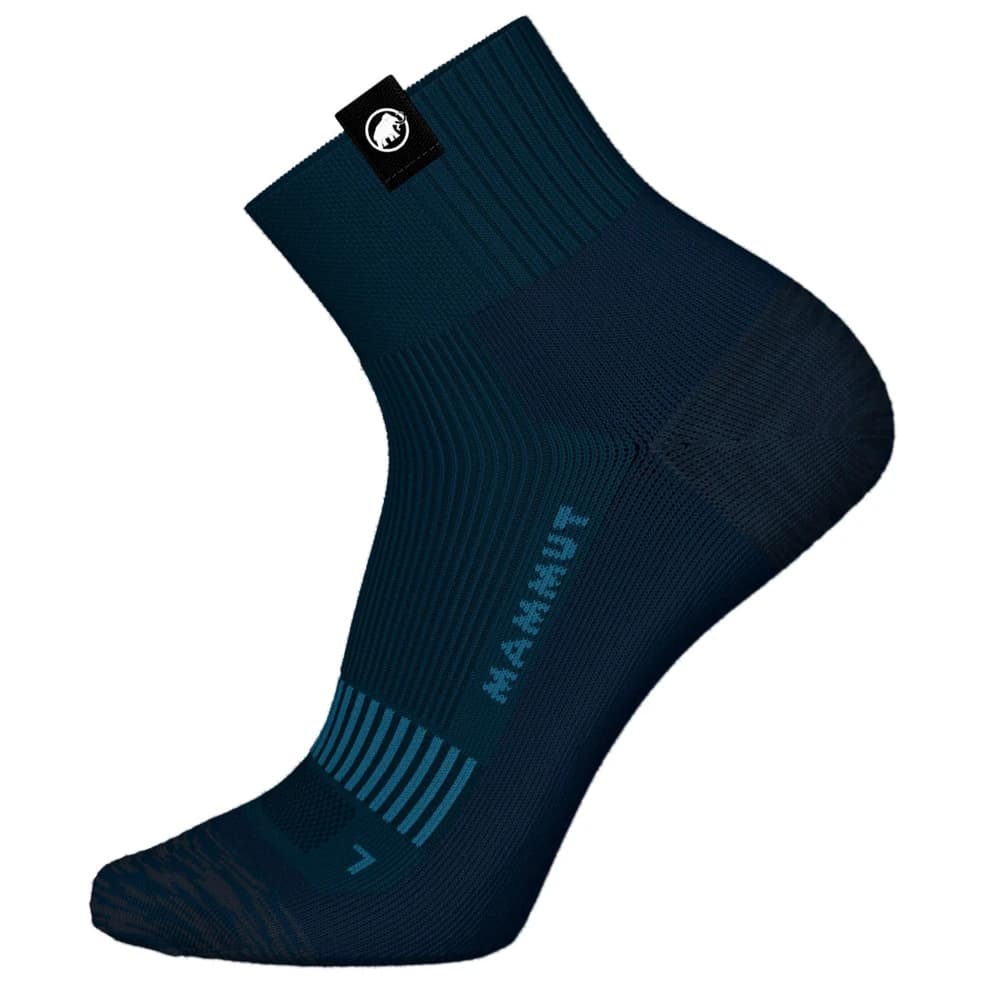 Туристически чорапи Mammut Hiking Full Cushion Quarter Walking socks - Marine / Tschiel