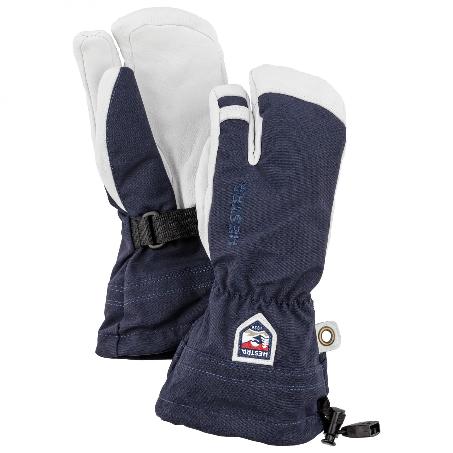 Детски ръкавици Hestra Kid's Army Leather Heli Ski 3 Finger Gloves - Navy
