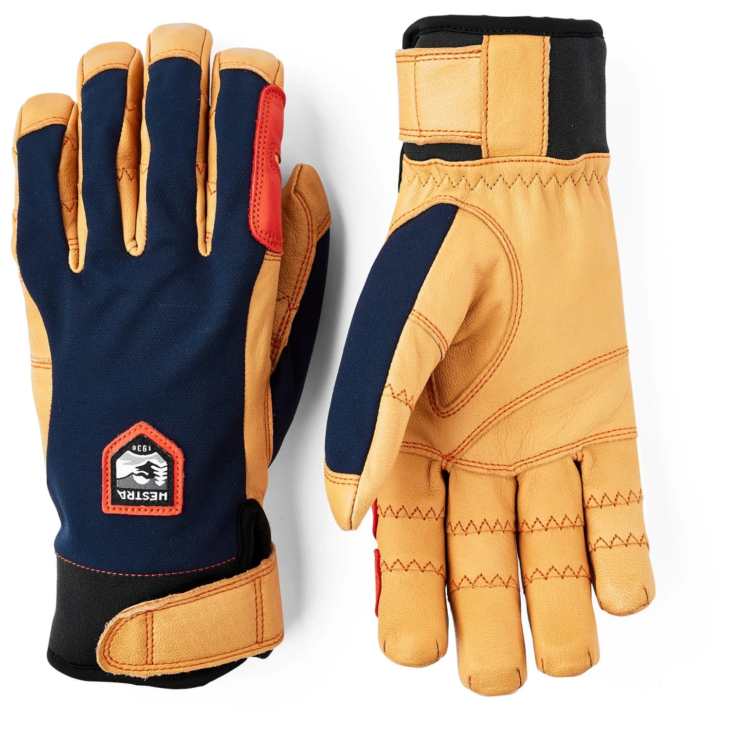Ръкавици Hestra Ergo Grip Active 5 Finger Gloves - Navy / Natural Brown
