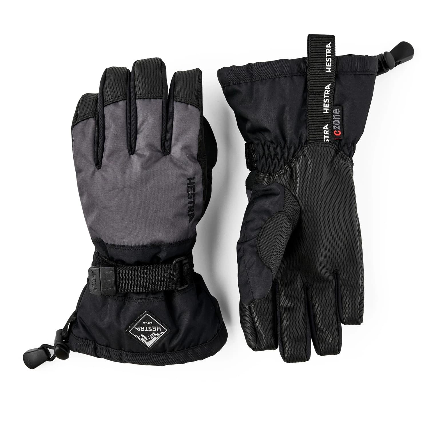 Ръкавици Hestra Gauntlet Czone Junior 5 Finger Gloves - Graphite / Black