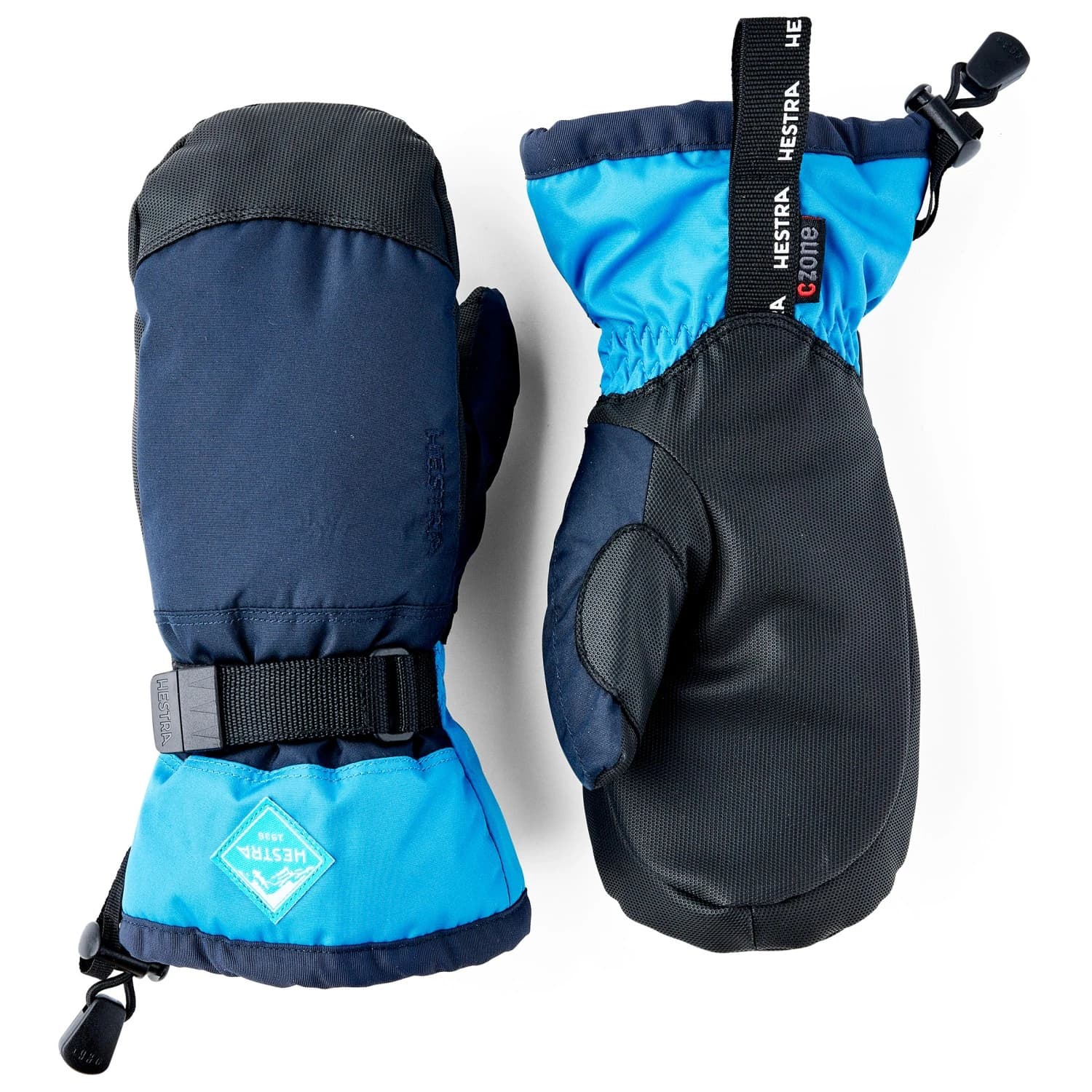 Ръкавици Hestra Gauntlet Czone Junior Mitt Gloves - Dark Navy / Sky Blue