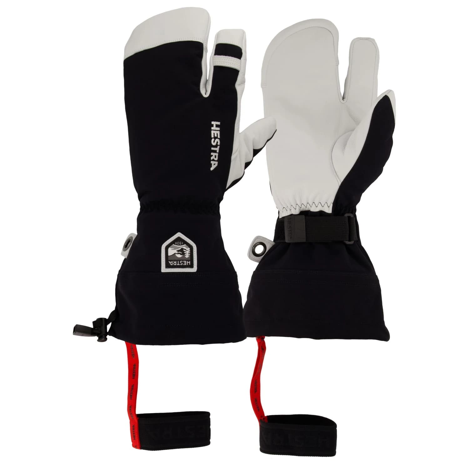 Ръкавици Hestra Army Leather Heli Ski 3 Finger Gloves - Black