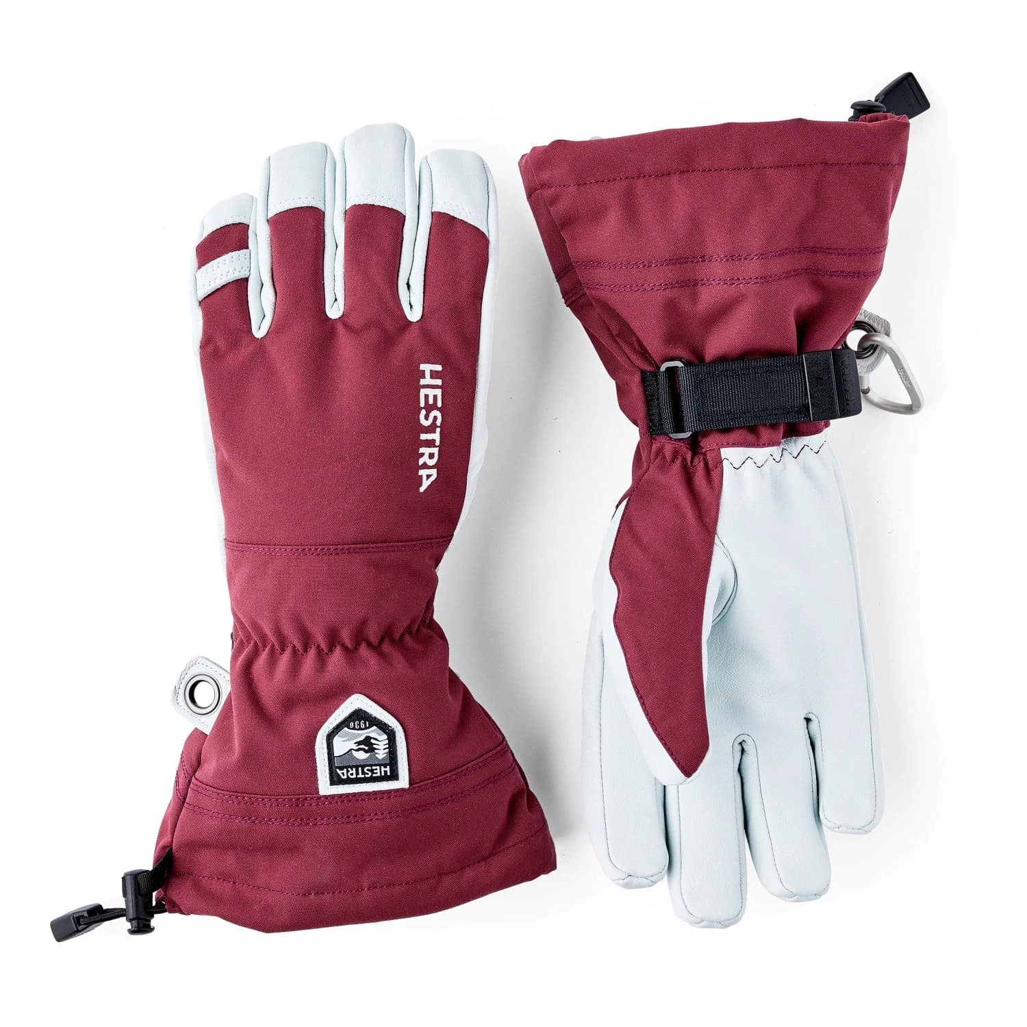 Ръкавици Hestra Army Leather Heli Ski 5 Finger Gloves - Bordeaux