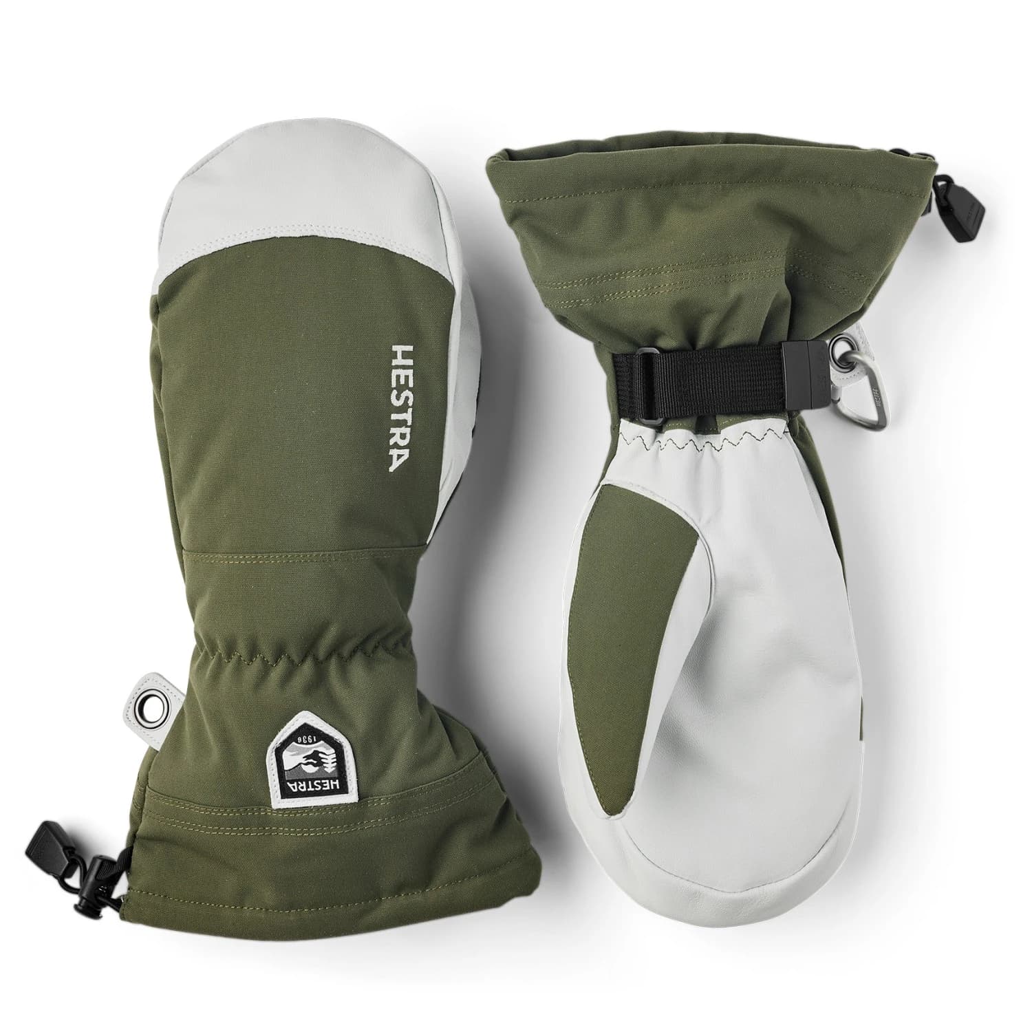 Ръкавици Hestra Army Leather Heli Ski Mitt Gloves - Olive
