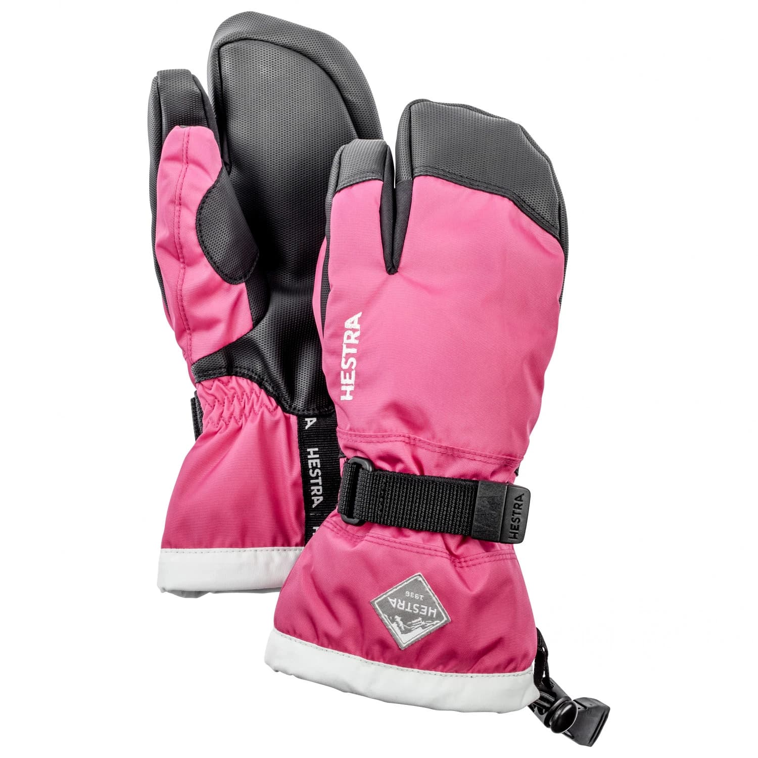 Детски ръкавици Hestra Kid's Gauntlet CZone 3 Finger Gloves - Fuchsia / Ivory
