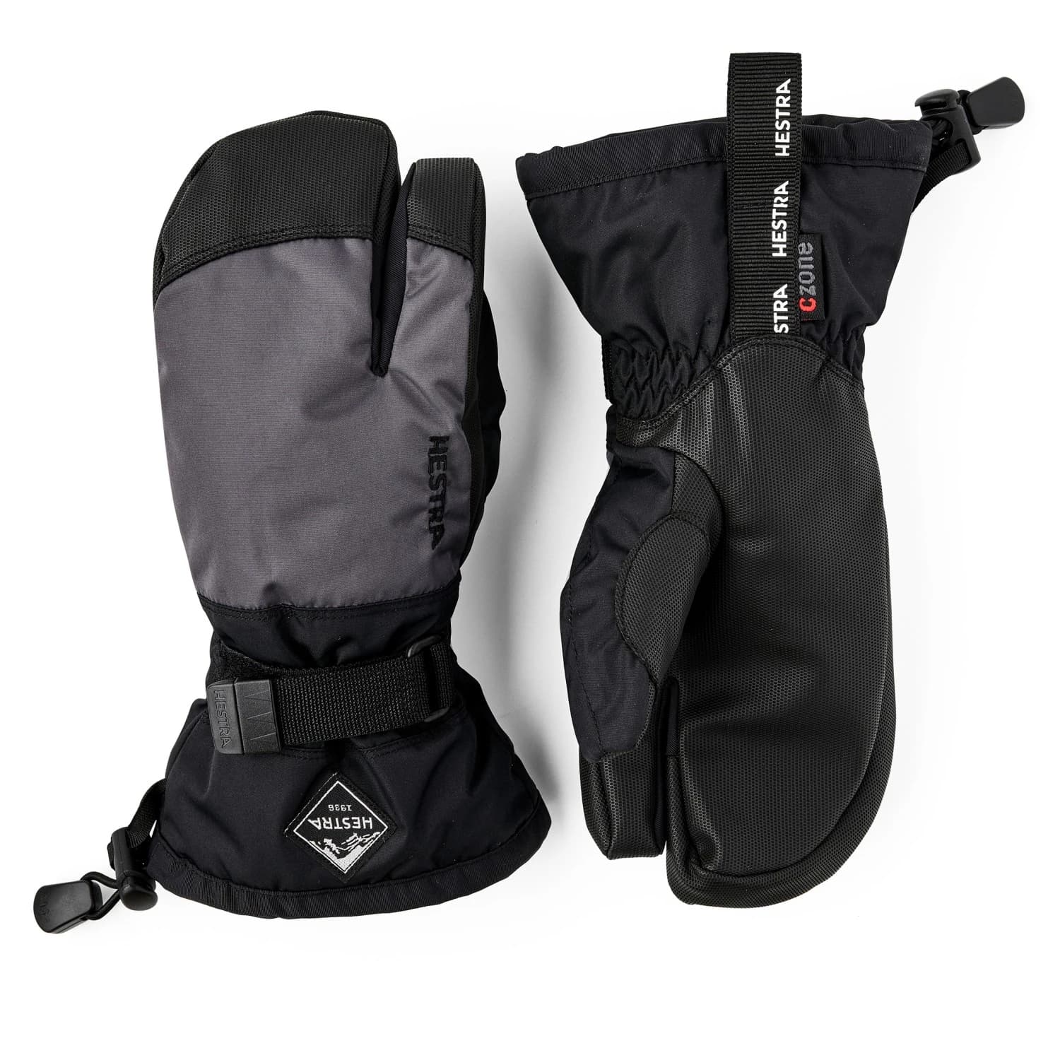 Детски ръкавици Hestra Kid's Gauntlet CZone 3 Finger Gloves - Graphite / Black