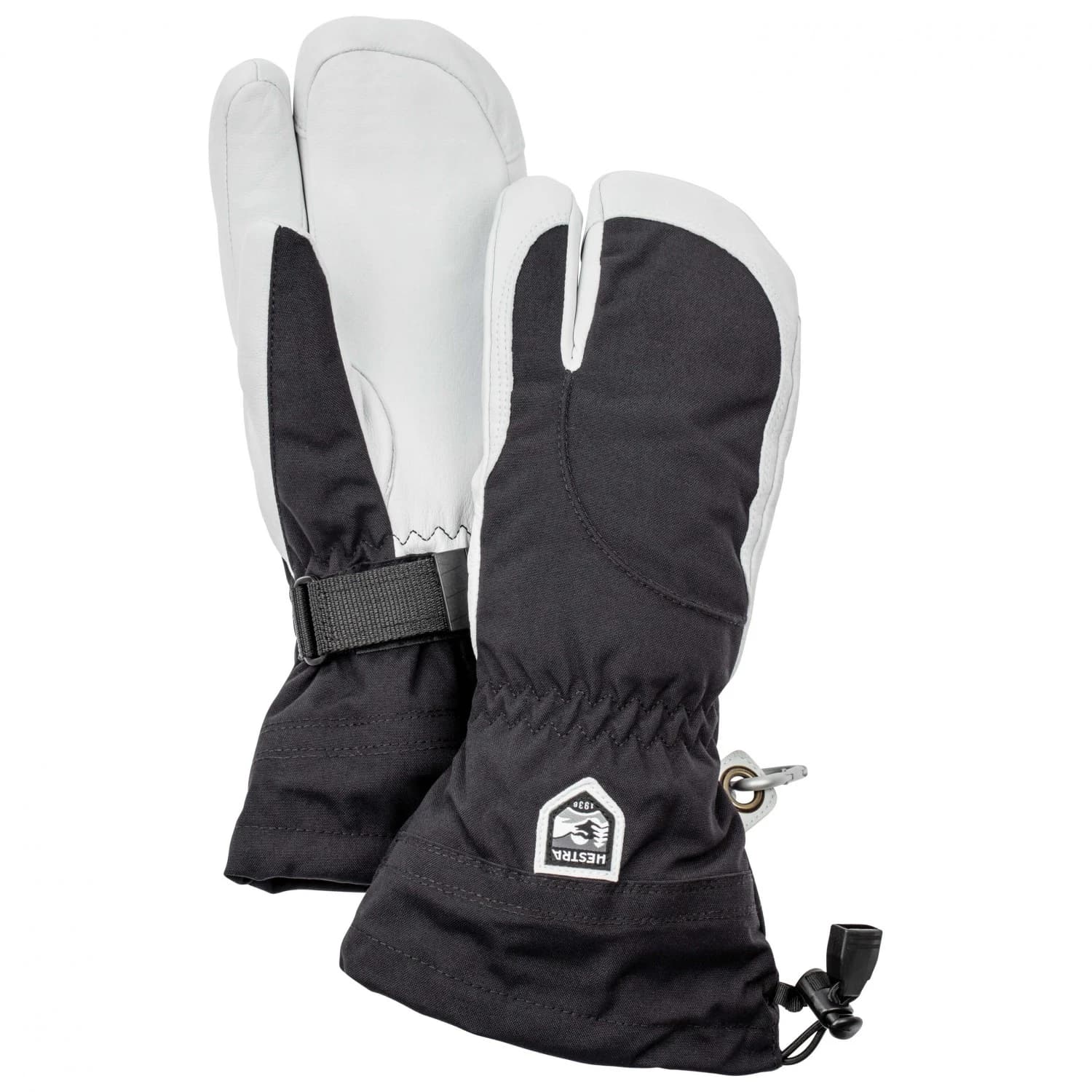 Ръкавици Hestra Women's Heli Ski 3 Finger Gloves - Black / Offwhite