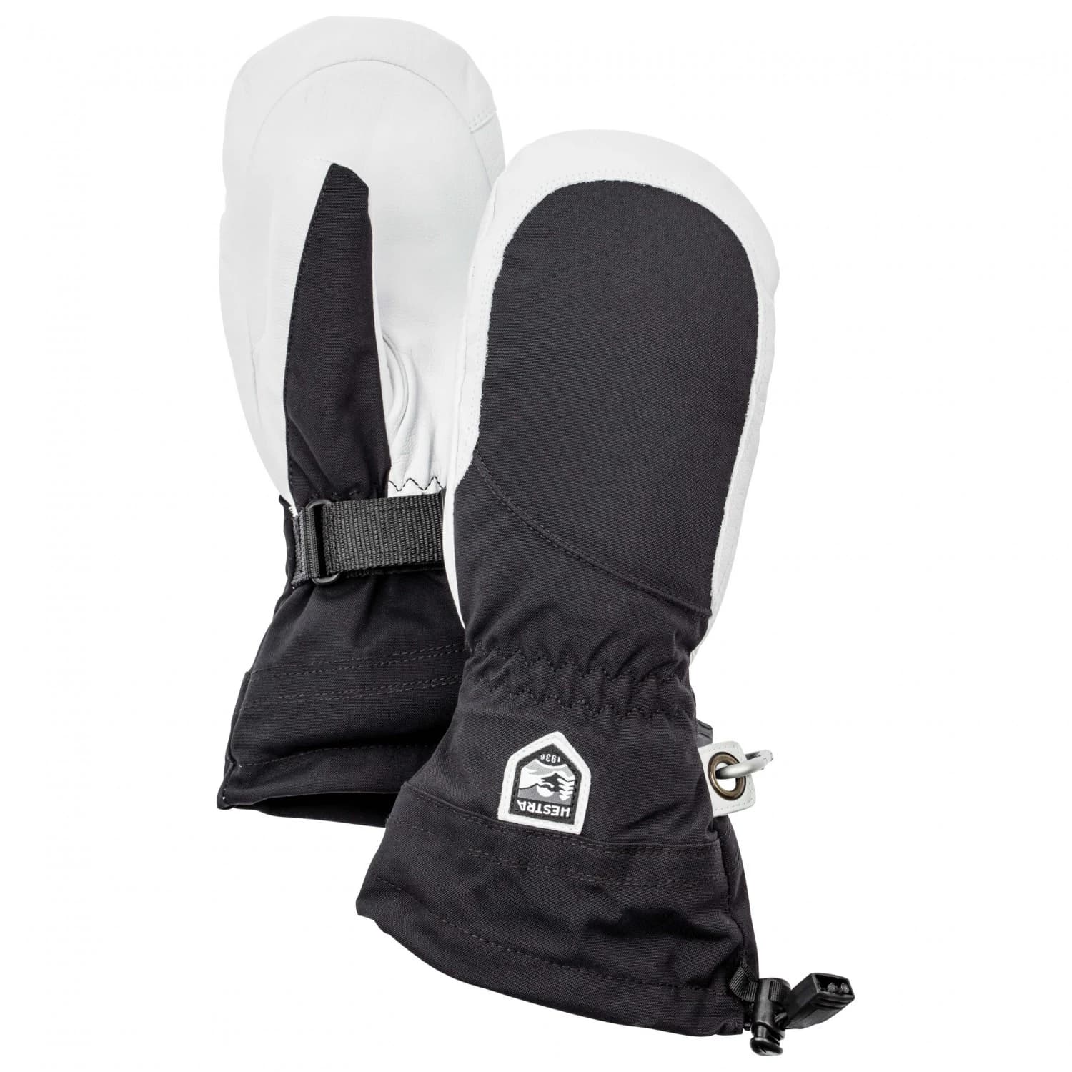 Дамски ръкавици Hestra Women's Heli Ski Mitt Gloves - Black / Offwhite