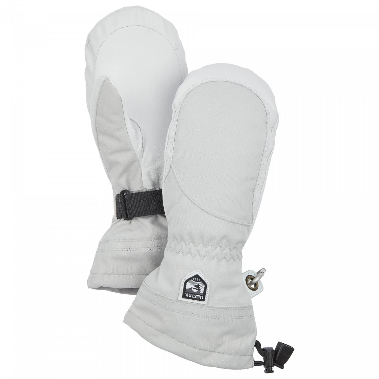 Дамски ръкавици Hestra Women's Heli Ski Mitt Gloves - Pale Grey / Offwhite