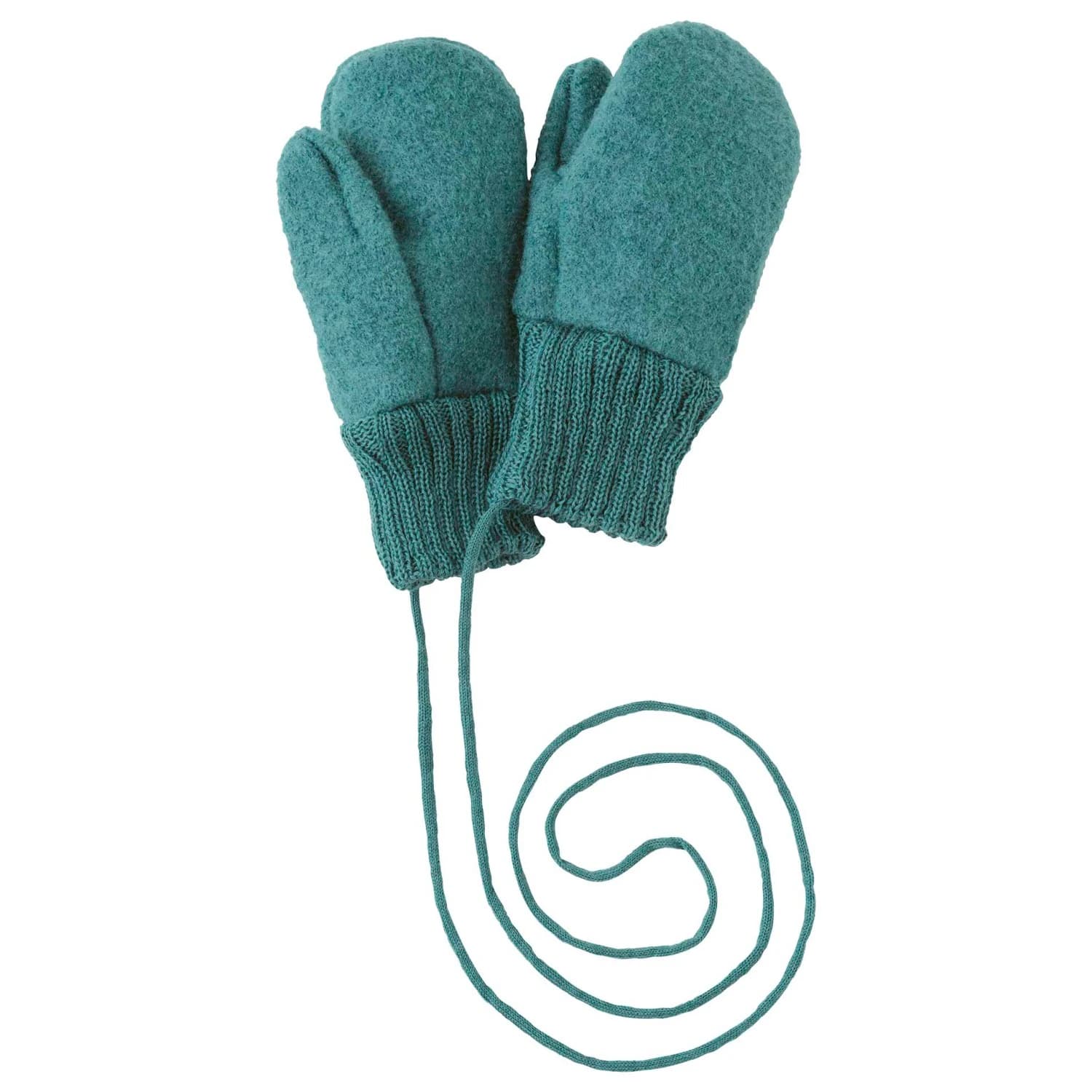 Детски ръкавици disana Kids' Boiled Wool Gloves - Eukalyptus