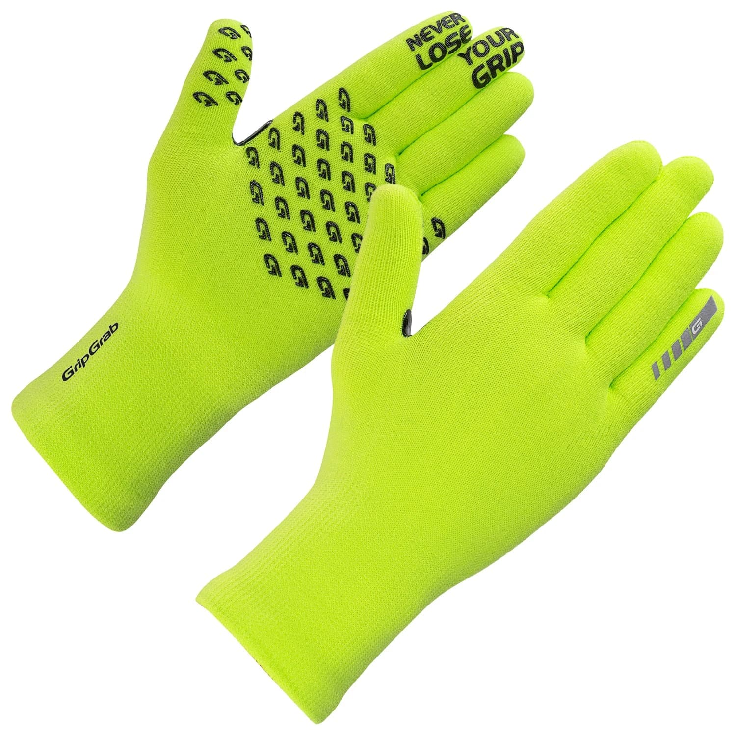 Ръкавици GripGrab Waterproof Knitted Thermal Glove - Yellow Hi-Vis