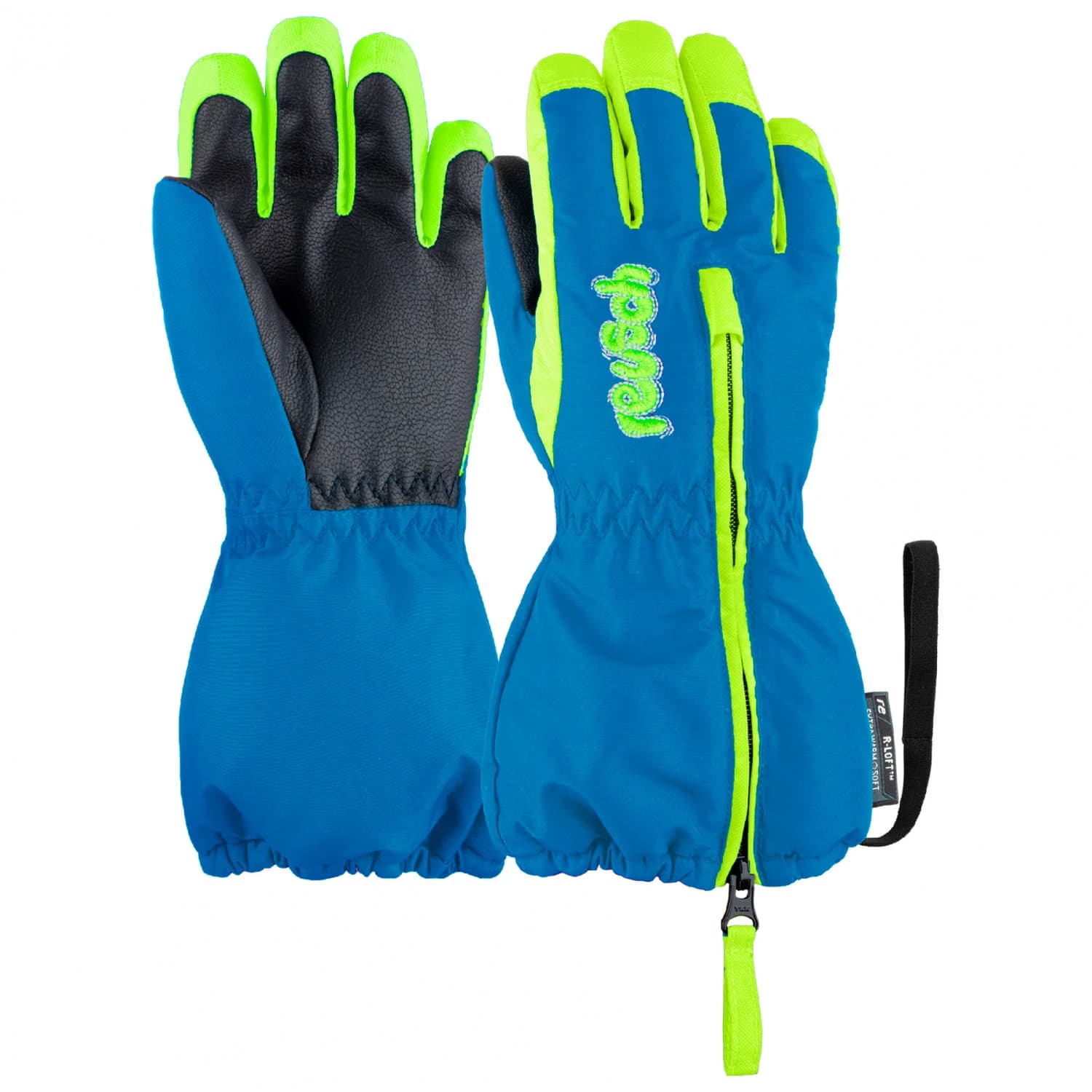 Детски ръкавици Reusch Kid's Tom Gloves - Brilliant Blue / Safety Yellow