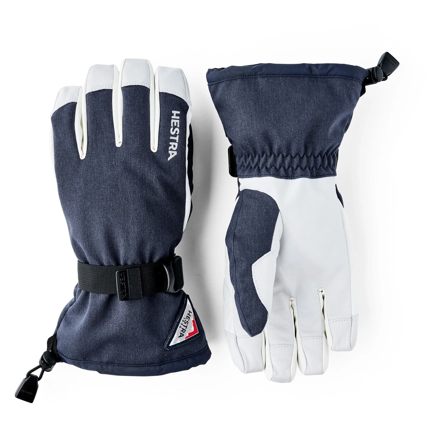 Ръкавици Hestra Powder Gauntlet 5 Finger Gloves - Navy / Off-White