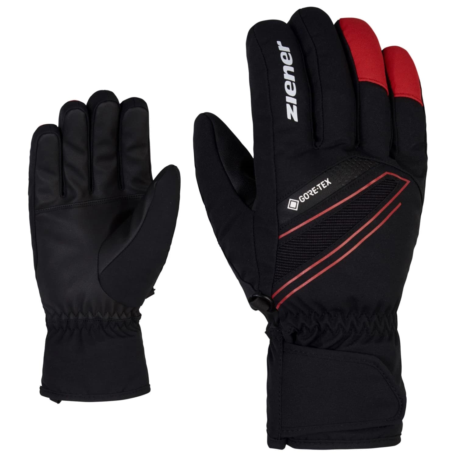 Ръкавици Ziener Gunar GTX Glove Ski Alpine Gloves - Black / Red