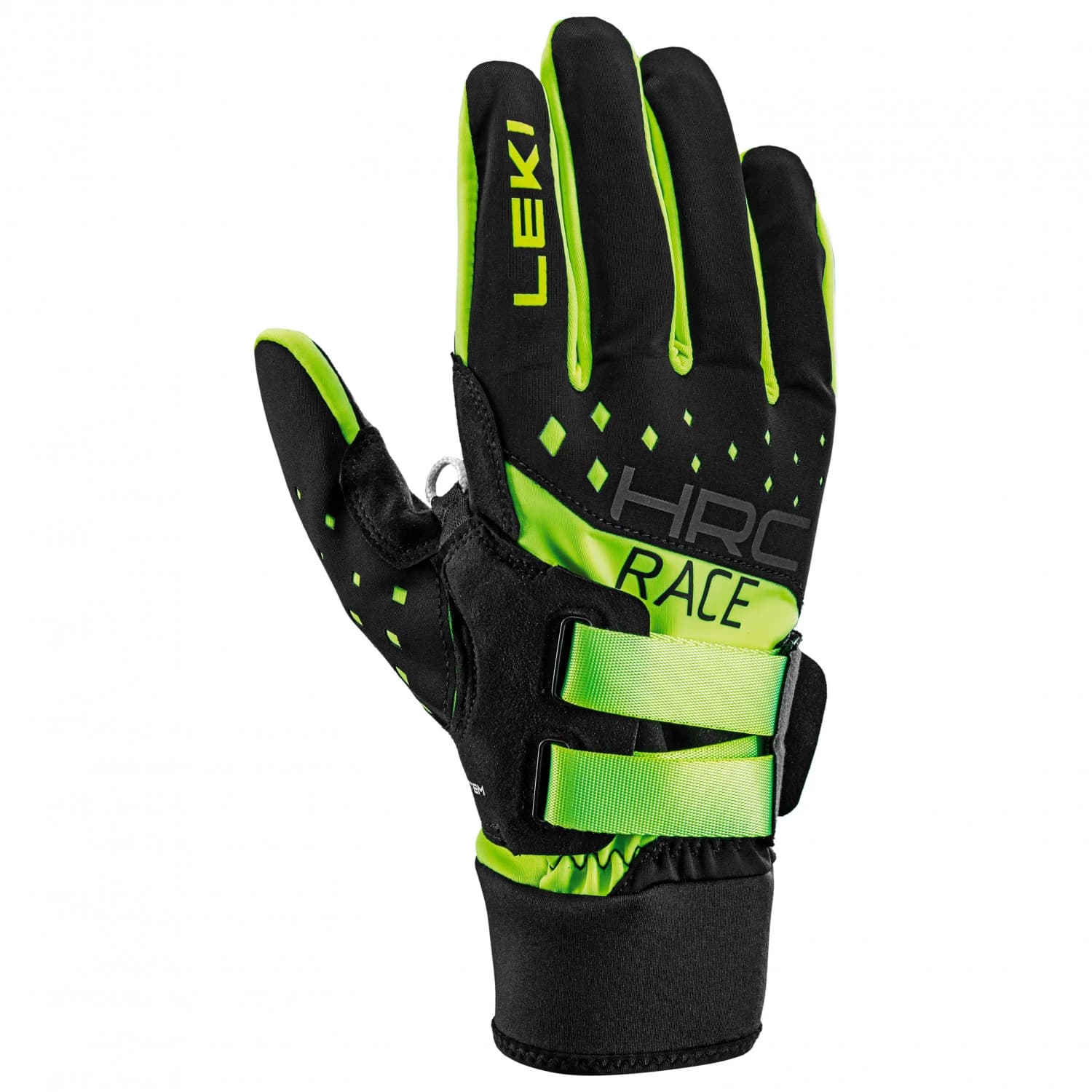 Ръкавици Leki HRC Race Shark Gloves - Black / Neon Yellow