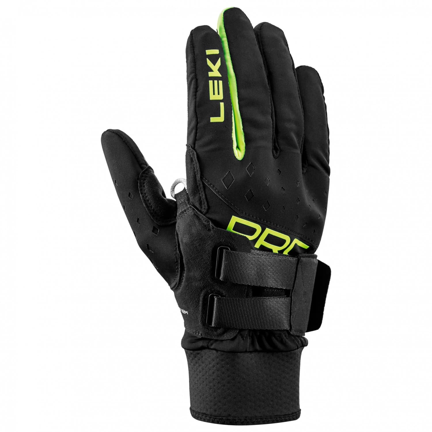 Ръкавици Leki PRC Shark Gloves - Black / Neon Yellow