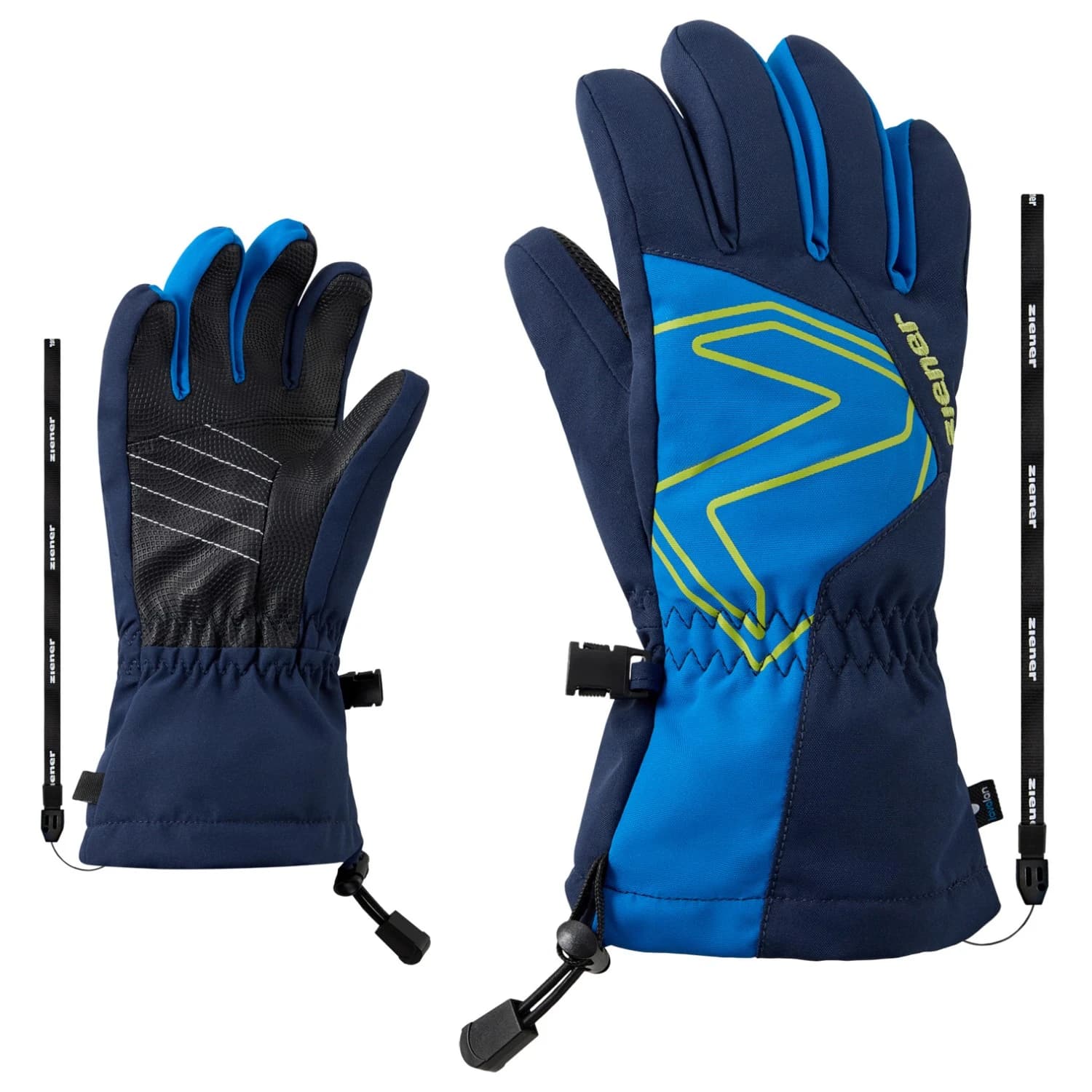 Детски ръкавици Ziener Kid's Laval AS AW Gloves - Dark Navy / Cobalt Blue