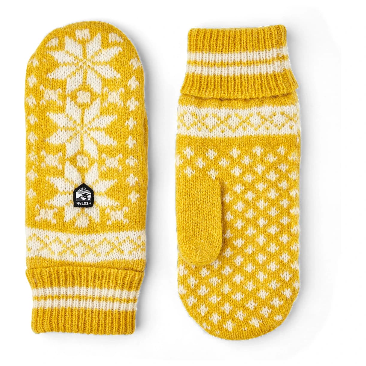 Ръкавици Hestra Isvik Mitt Gloves - Mustard / Offwhite
