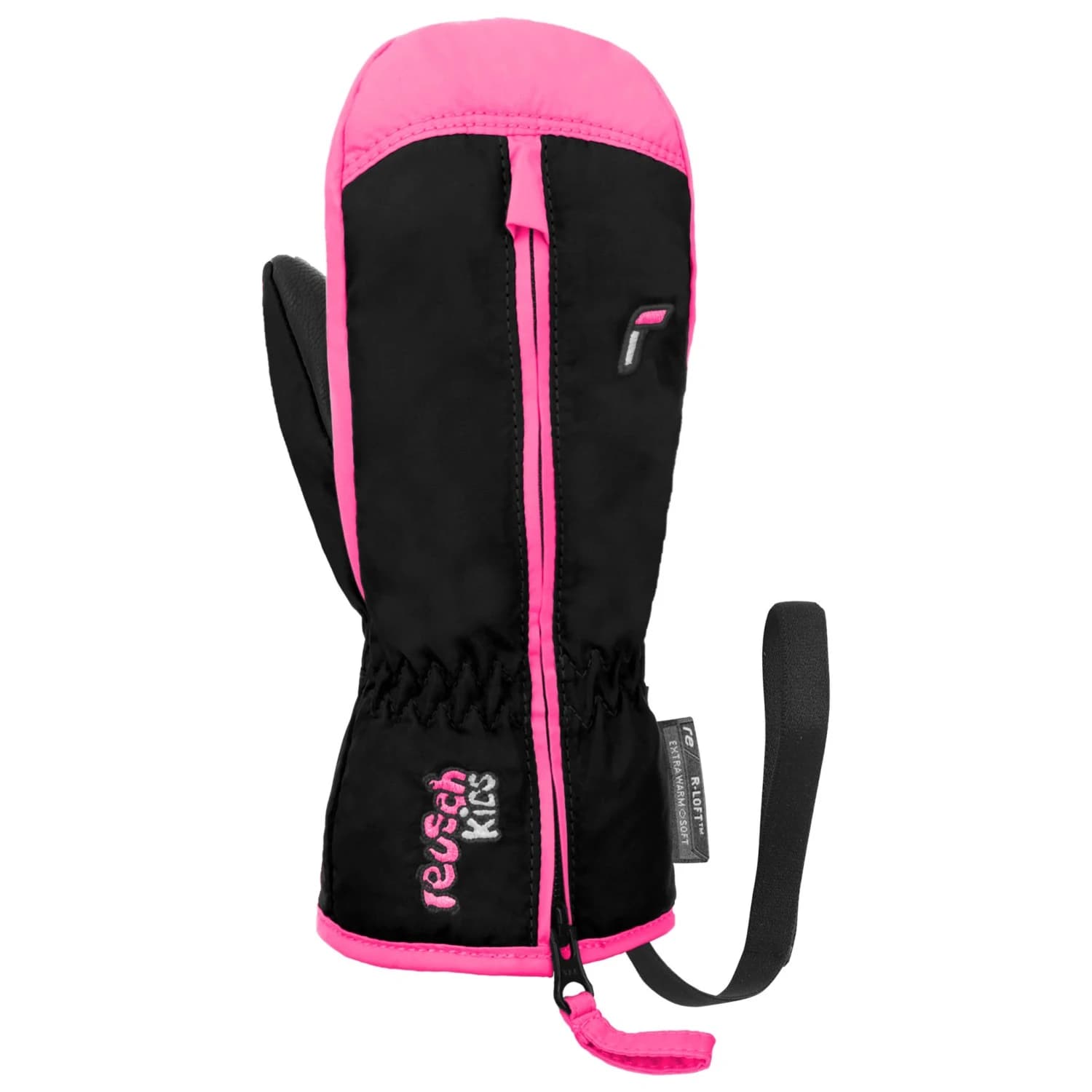 Детски ръкавици Reusch Kid's Ben Mitten Gloves - Black / Knockout Pink