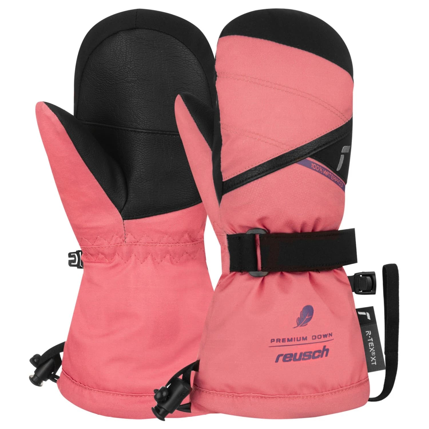 Детски ръкавици Reusch Kid's Kaden Down R-Tex XT Mitten Gloves - Wild Rose