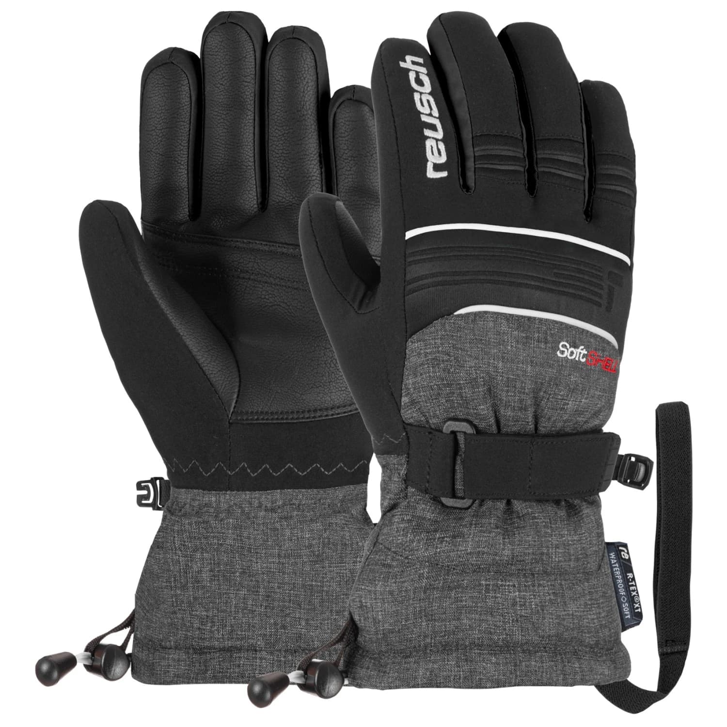 Детски ръкавици Reusch Kid's Kondor R-TEX XT Gloves - Black / Black Melange