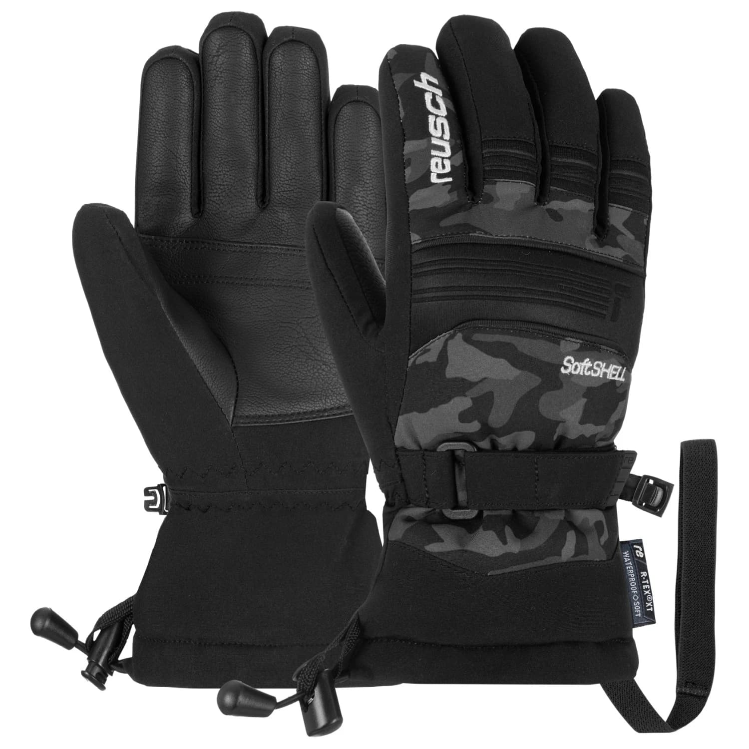 Детски ръкавици Reusch Kid's Kondor R-TEX XT Gloves - Dark Camo / Black