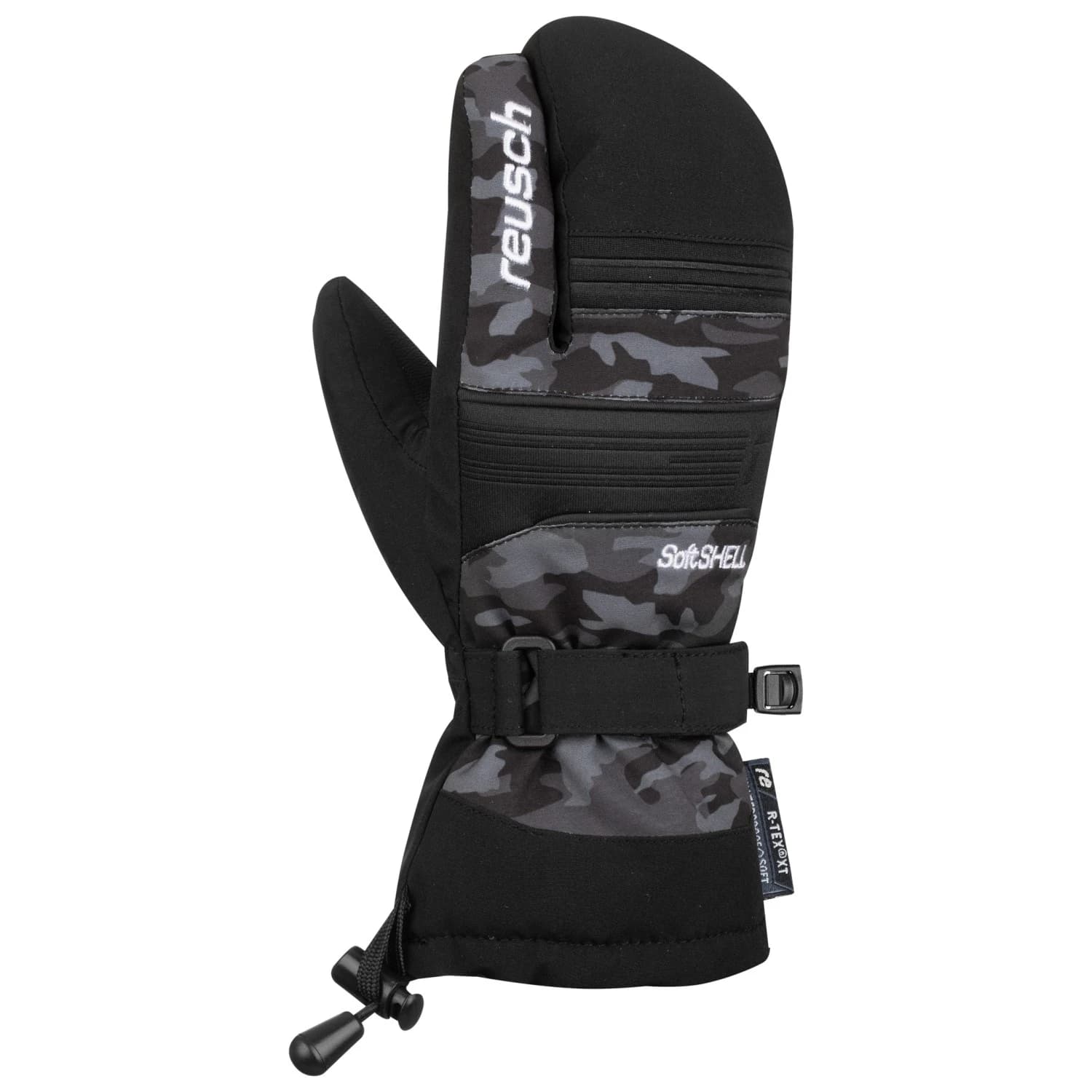 Детски ръкавици Reusch Kid's Kondor R-TEX XT Lobster Gloves - Dark Camo / Black