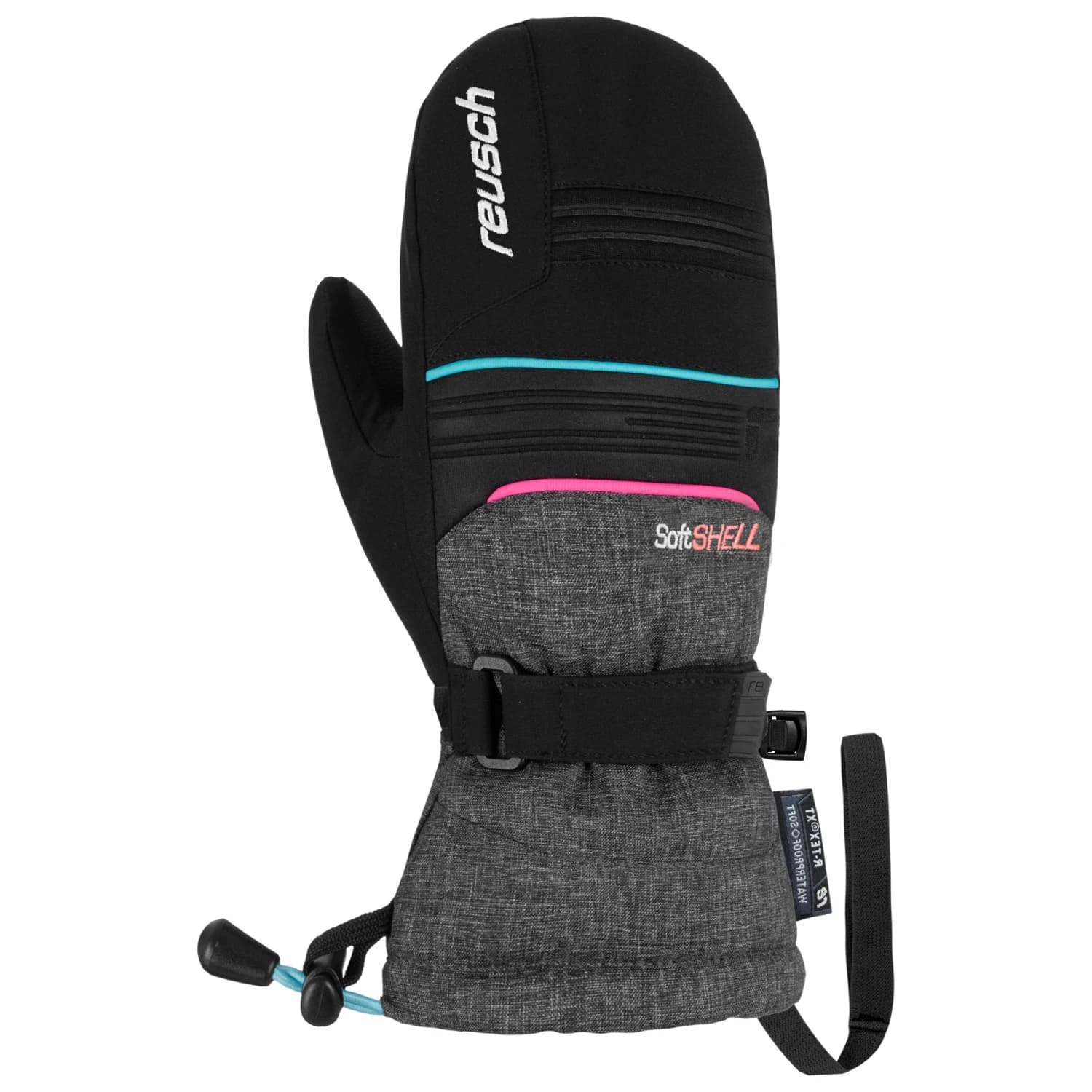 Детски ръкавици Reusch Kid's Kondor R-TEX XT Mitten Gloves - Black / Black Melange / Knockout Pink