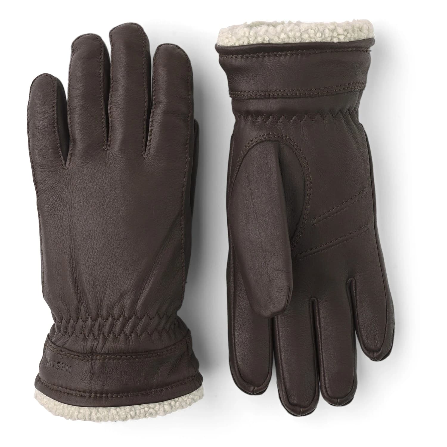 Дамски ръкавици Hestra Women's Buvika Deerskin Gloves - Dark Brown