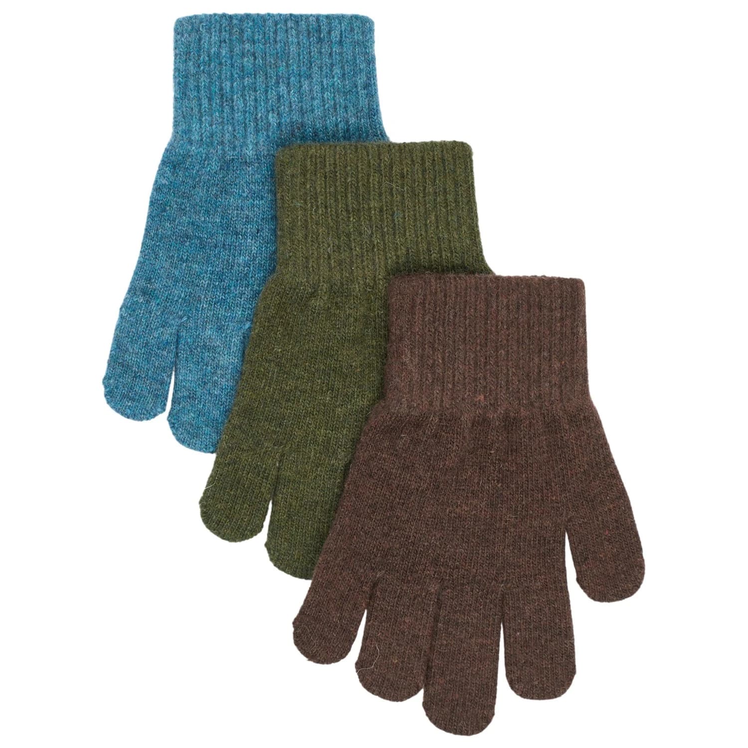 Детски ръкавици Mikk-Line Kid's Magic Gloves 3 Pack Gloves - Blue Mirage / Kombu Green / Coffee Bean