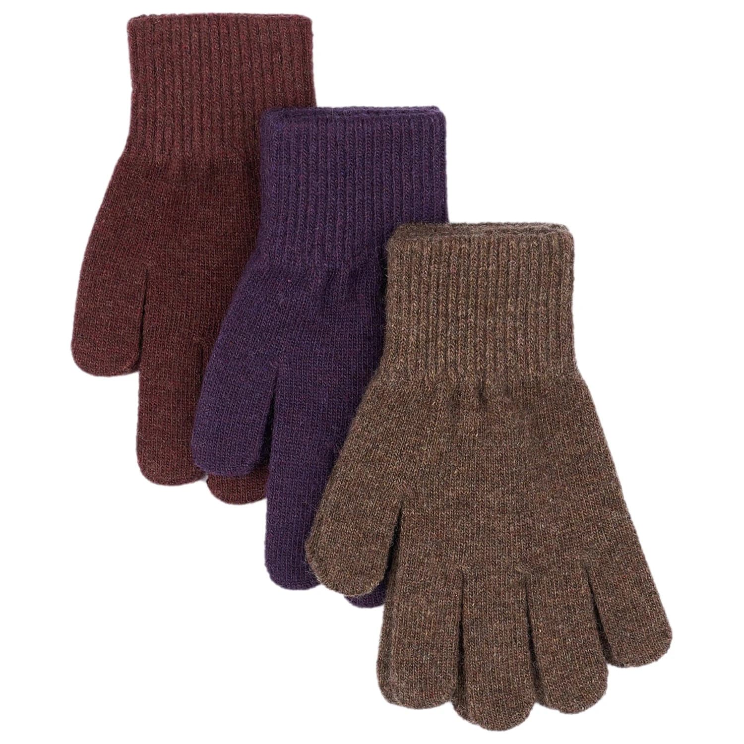 Детски ръкавици Mikk-Line Kid's Magic Gloves 3 Pack Gloves - Plum Perfect / Deep Mahogany / Oxblood Red