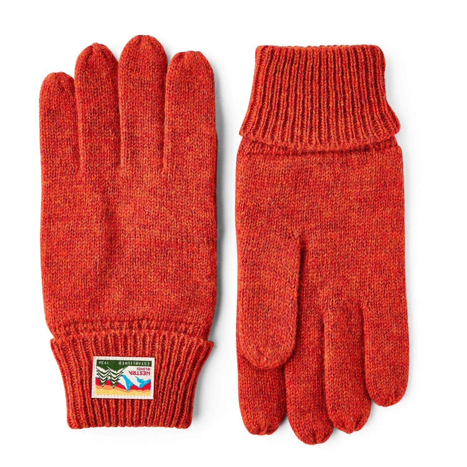 Ръкавици Hestra Raggwool Glove - Brick Red