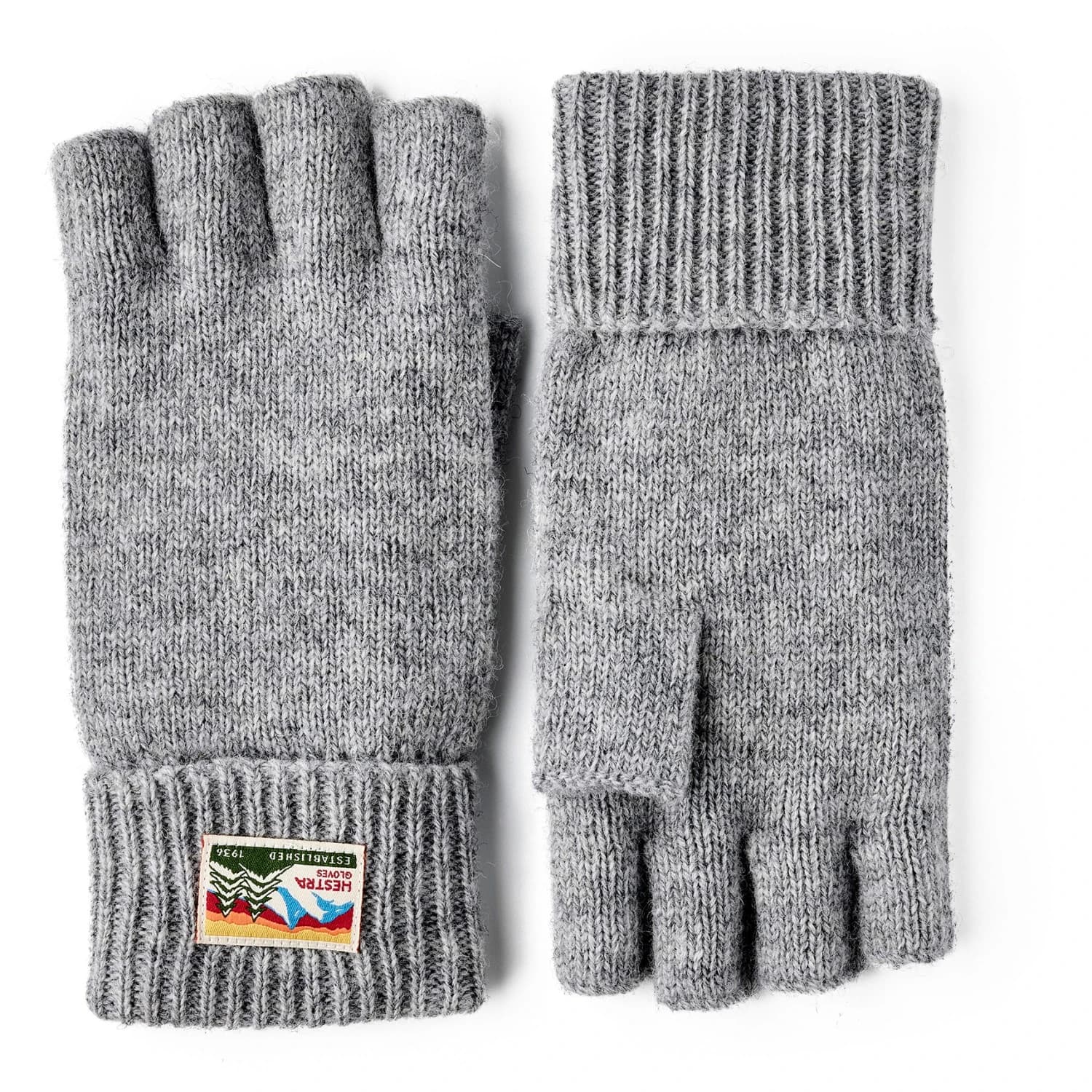 Ръкавици Hestra Raggwool Half Finger Gloves - Grey