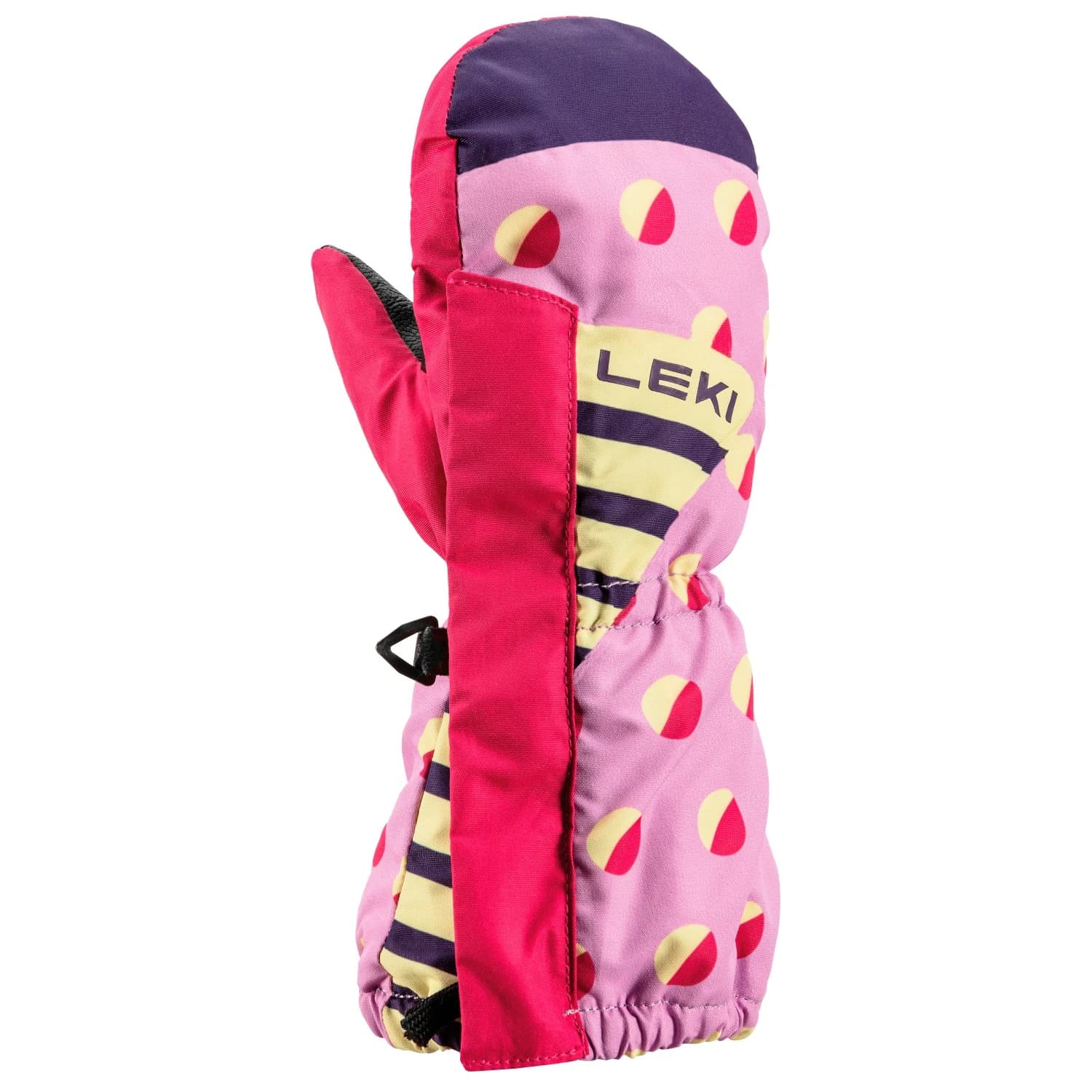Детски ръкавици Leki Kid's Little Paw Mitt Long Gloves - Orchid / Berry