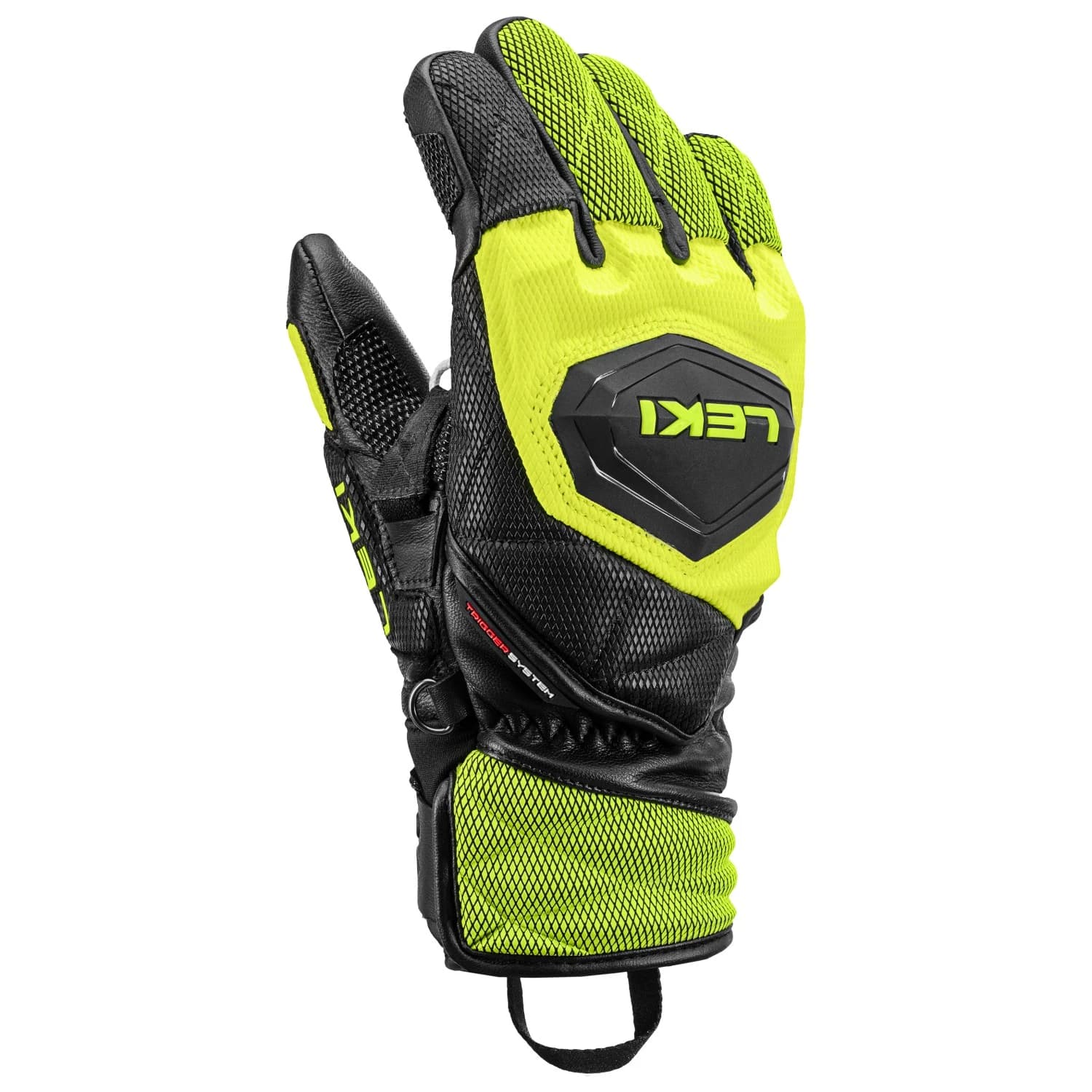 Детски ръкавици Leki Kid's WCR Venom 3D Junior Gloves - Black / Ice Lemon